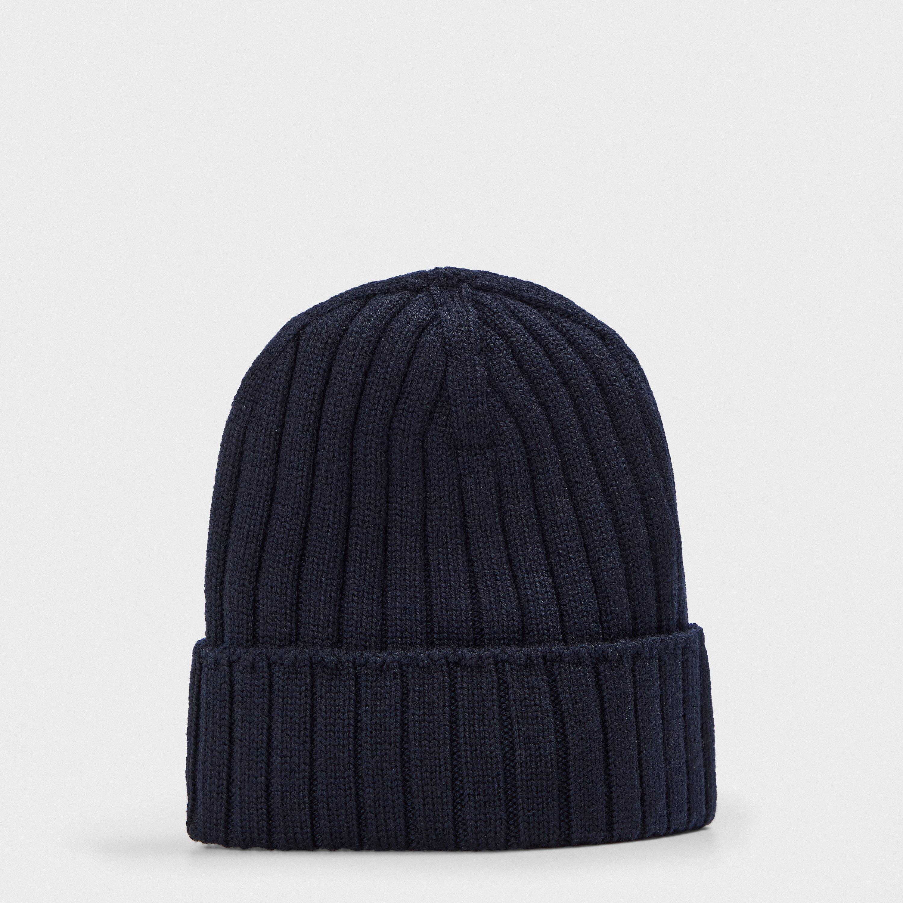 Navy 742 - Moncler - Unisex Kids' Logo Beanie - 2