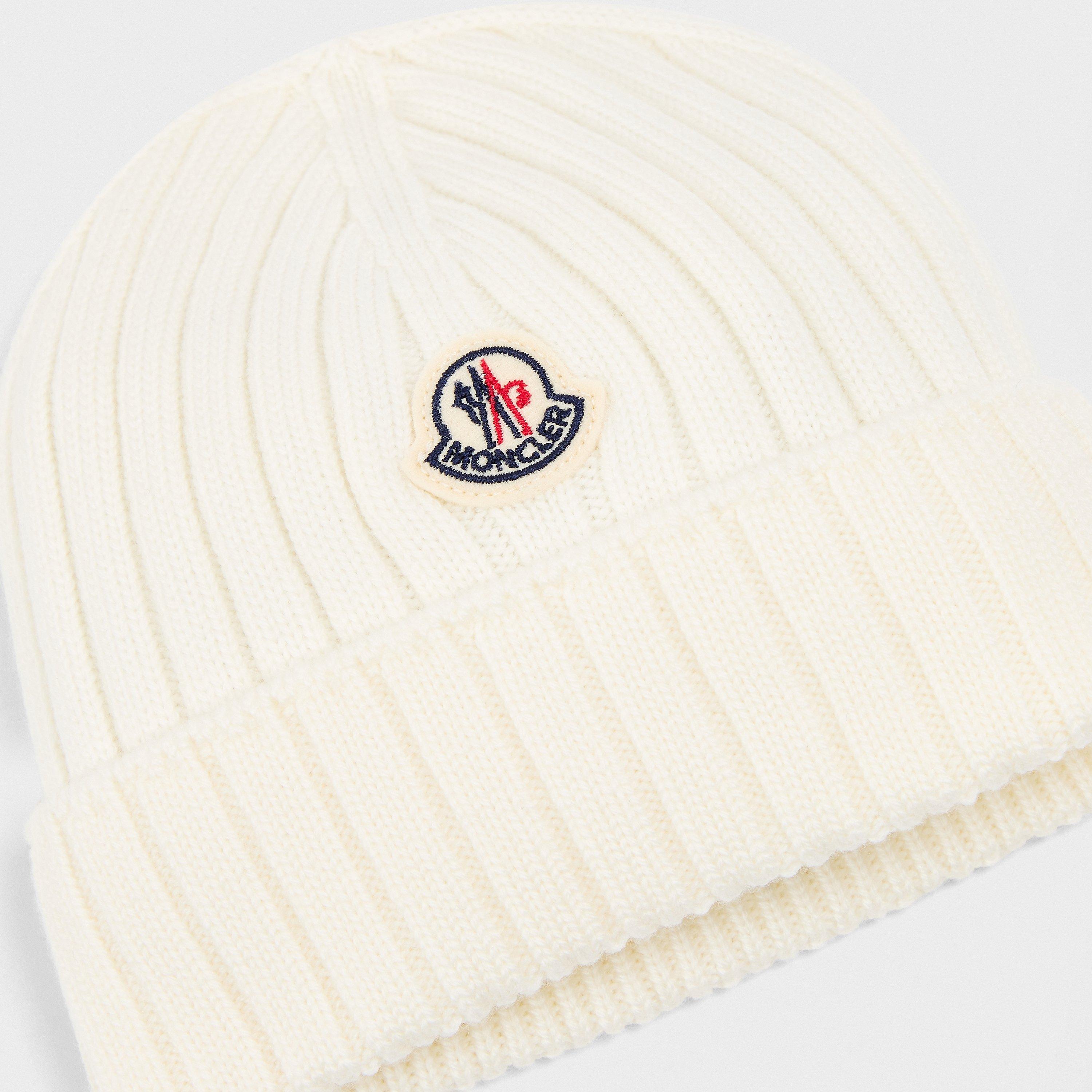 Cream 040 - Moncler - Kids' Logo Beanie - 3