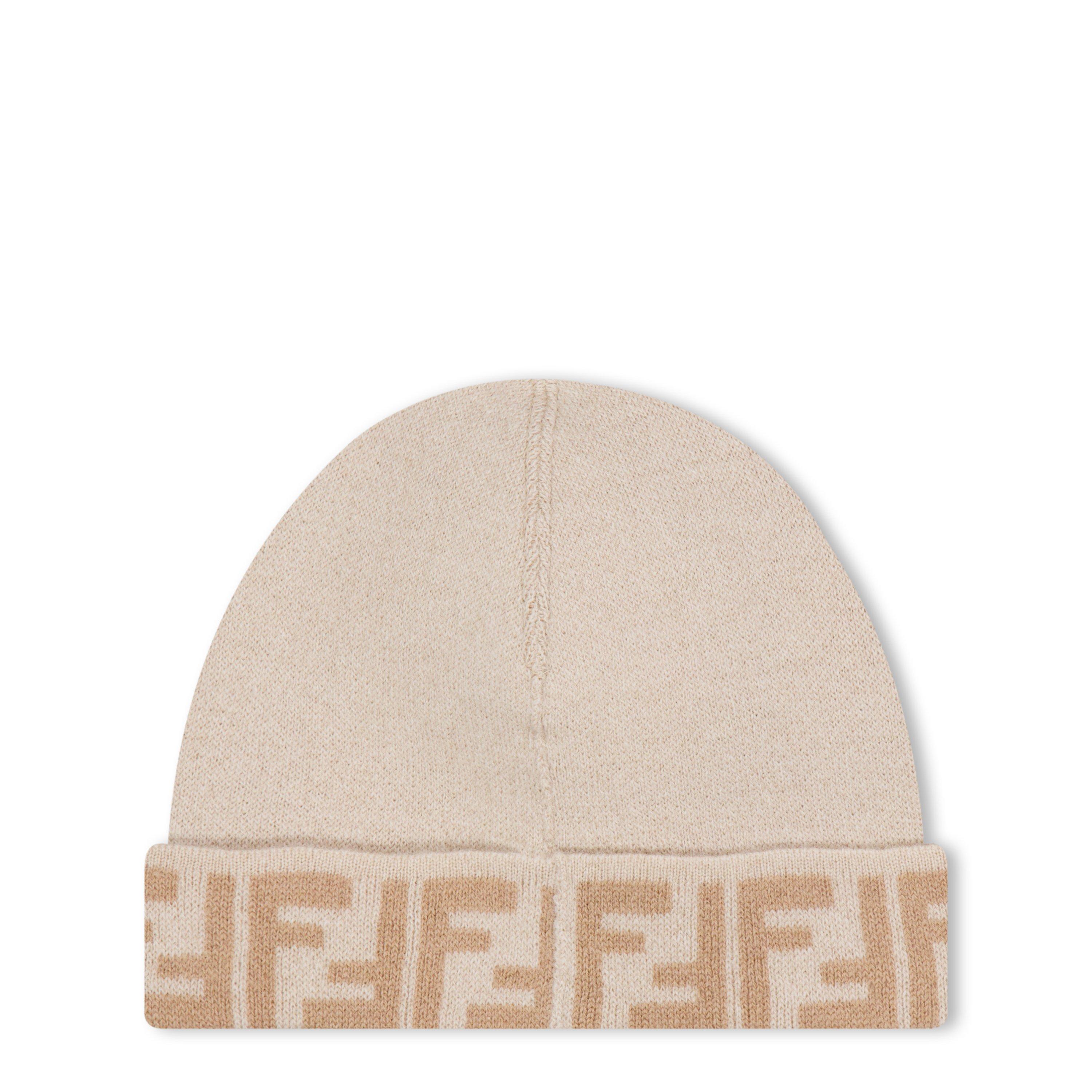 Beige F0AYG - Fendi - Logo Beanie Juniors - 2