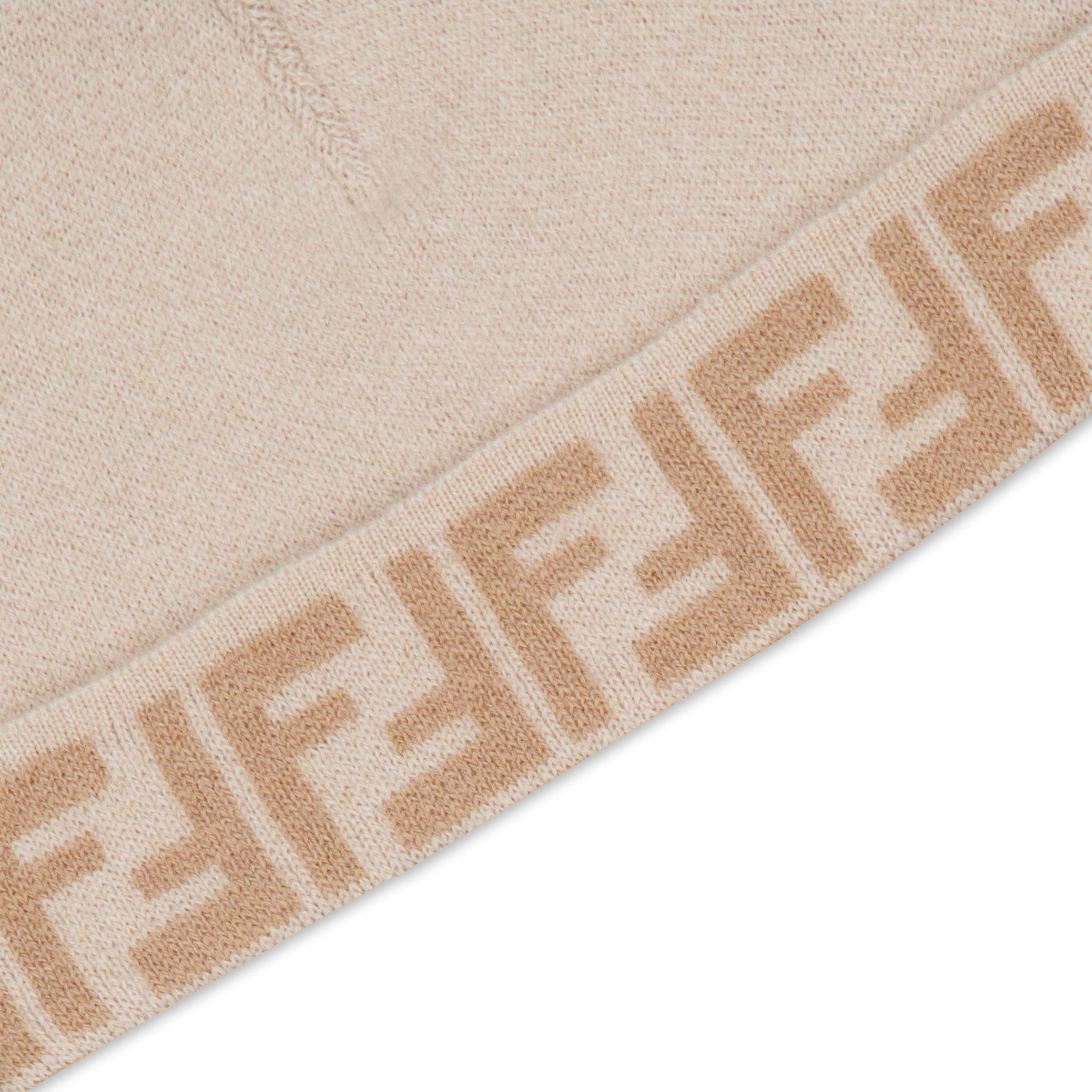 Beige F0AYG - Fendi - Logo Beanie Juniors - 3
