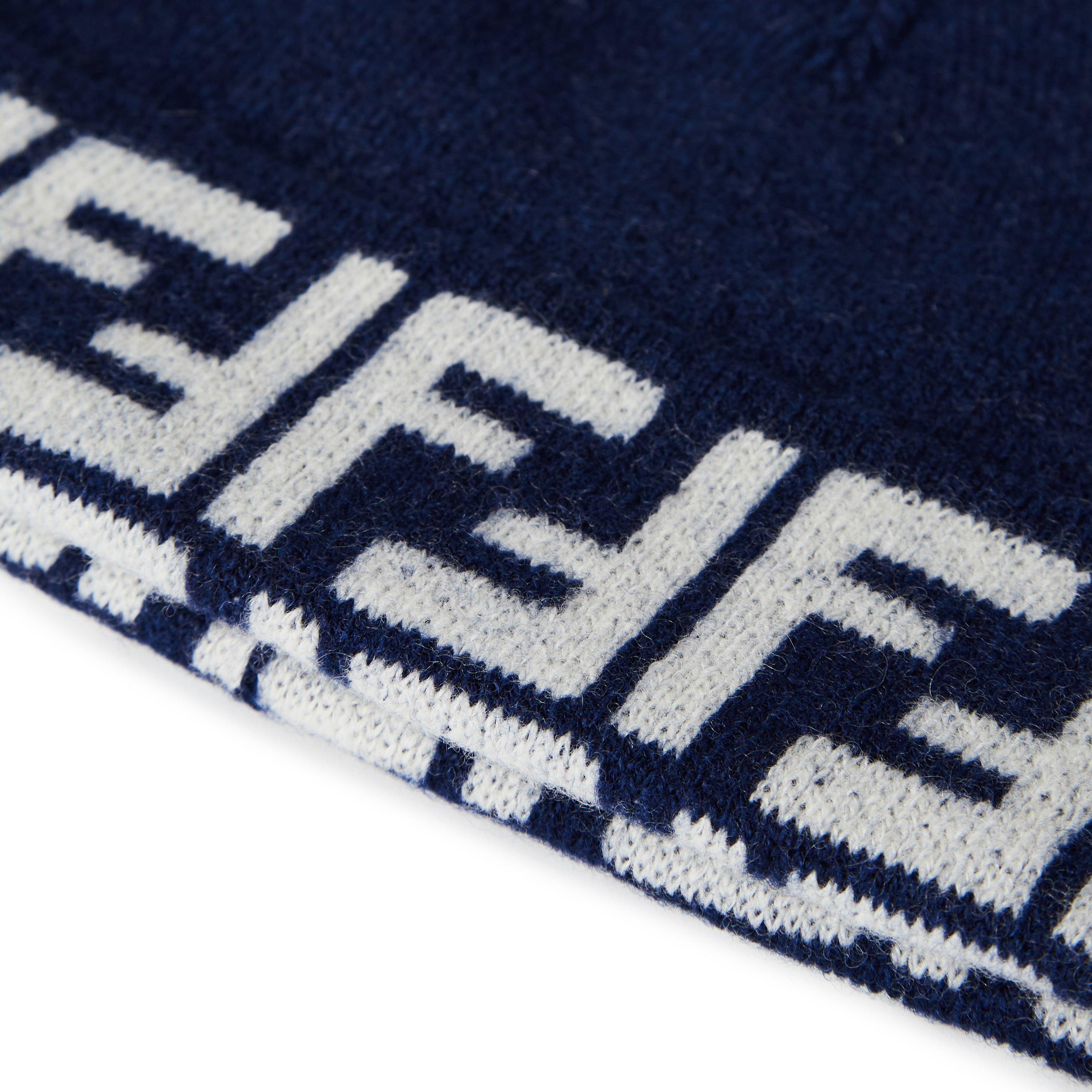 Blue F0QV9 - Fendi - Logo Beanie Juniors - 3