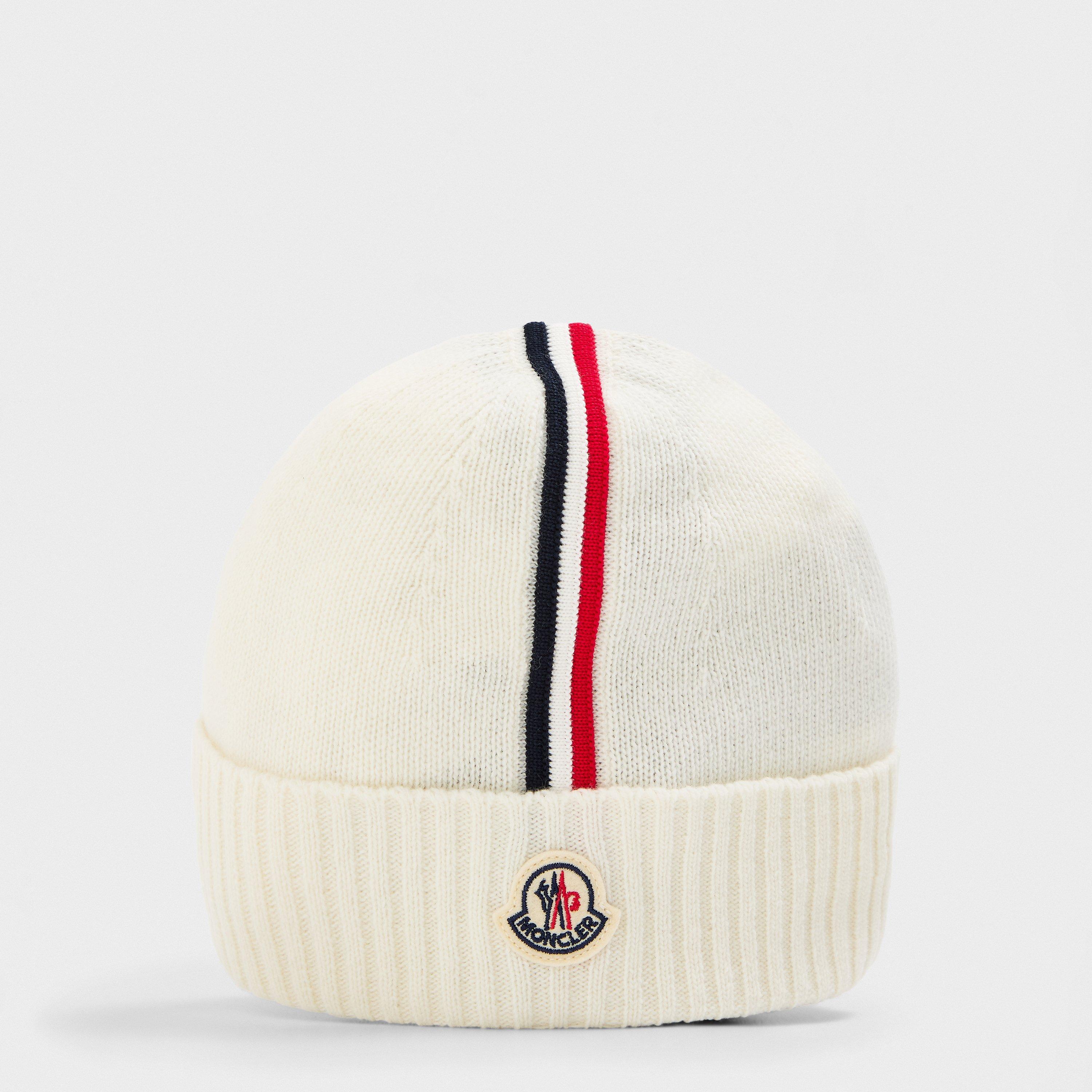 Moncler Kids' Stripe Knitted Beanie | Flannels