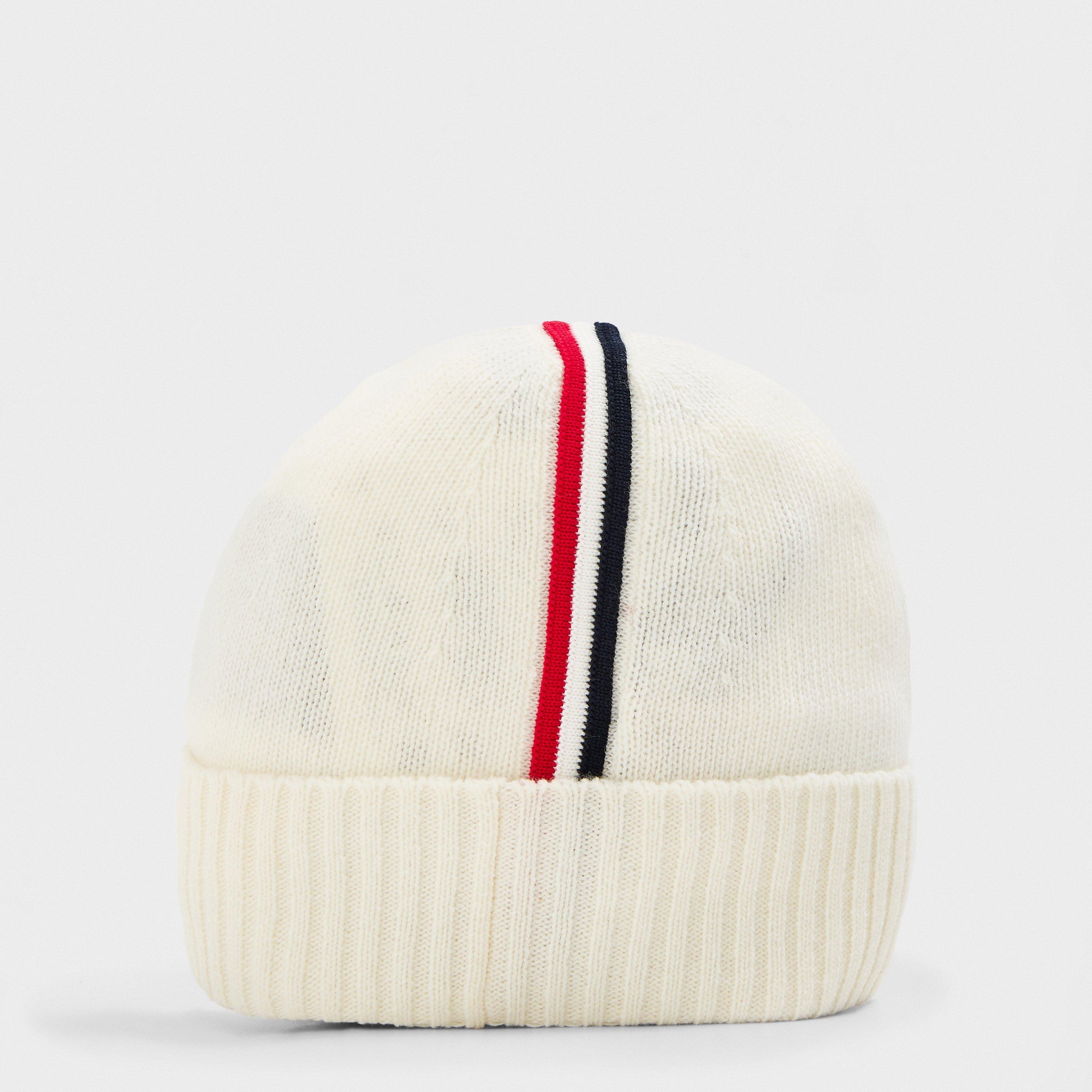 Cream 035 - Moncler - Kids' Stripe Knitted Beanie - 2
