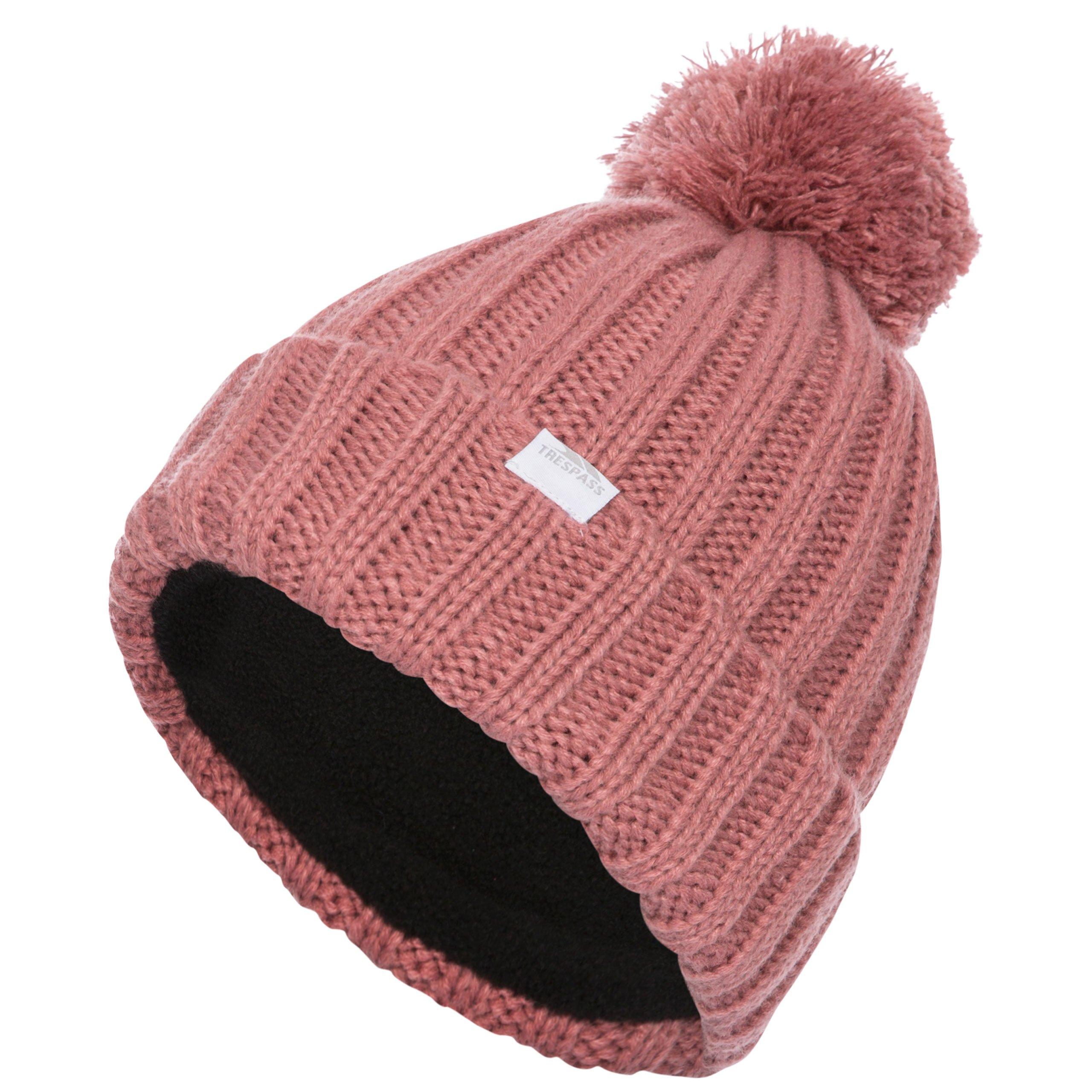 Dusty Rose - Trespass - Alisha Knitted Bobble Beanie - 3