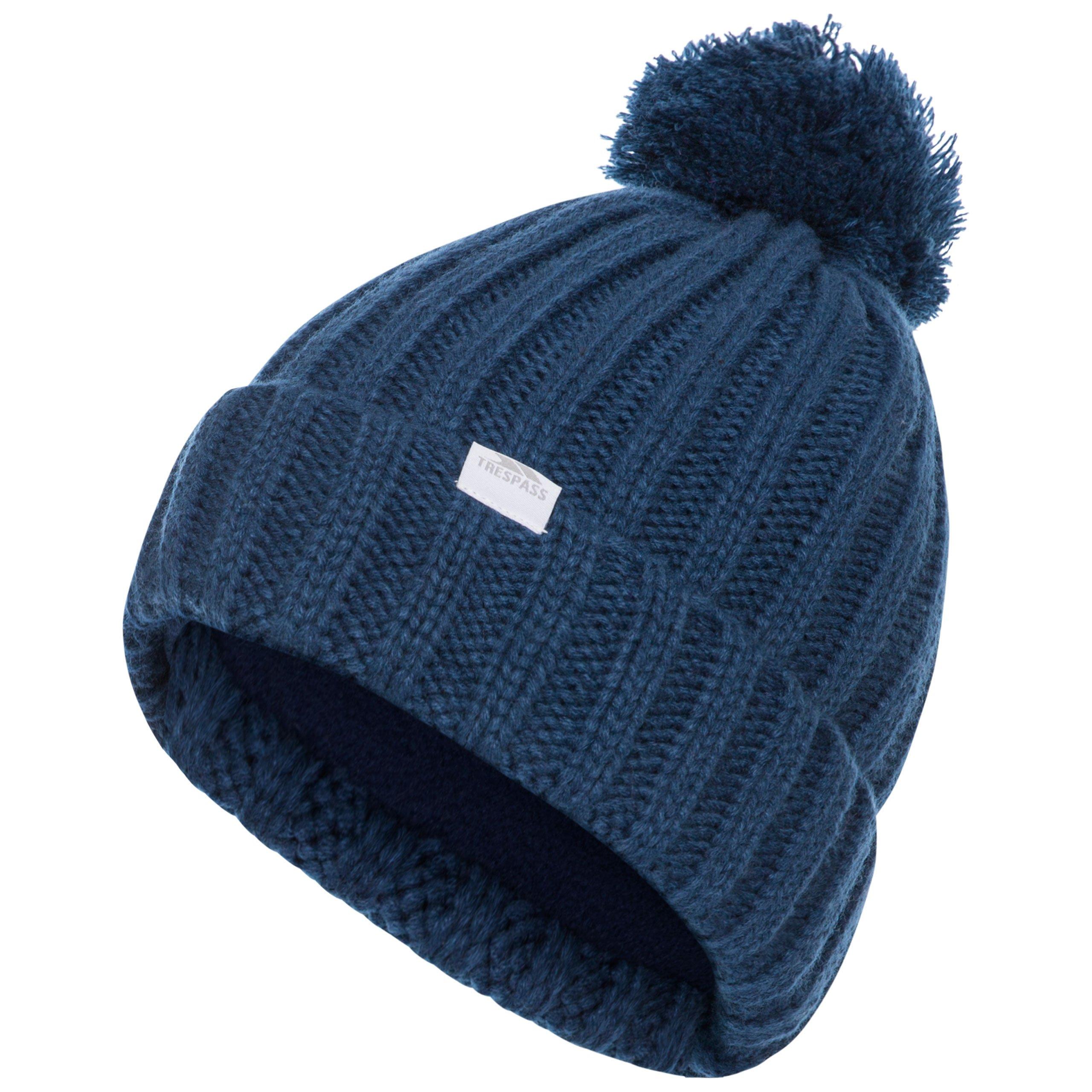 Trespass Women's Alisha Knitted Bobble Beanie - Indigo - Ladies