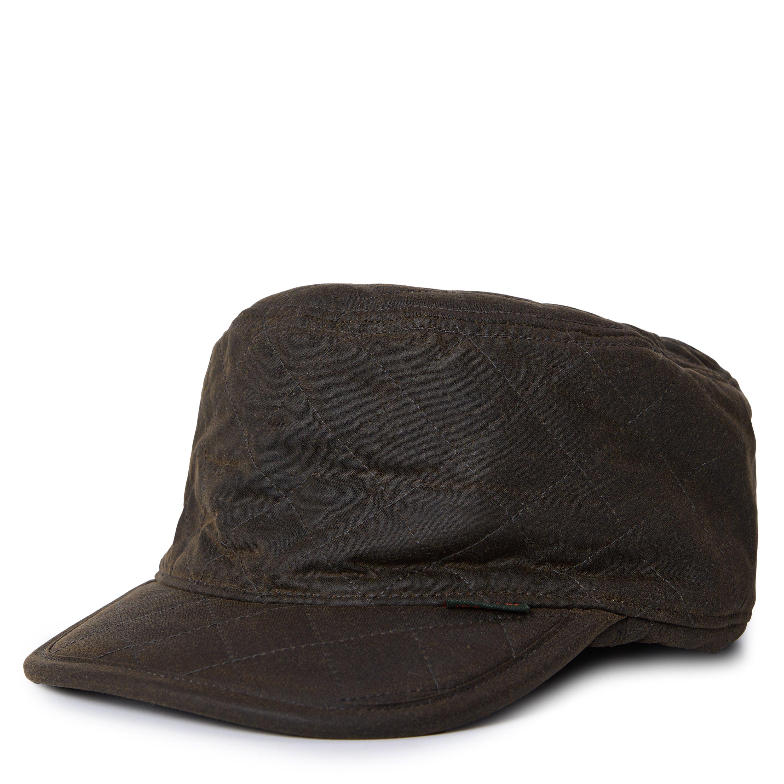 Olive - Barbour - Stanhope Waxed Hunting Cap - 1