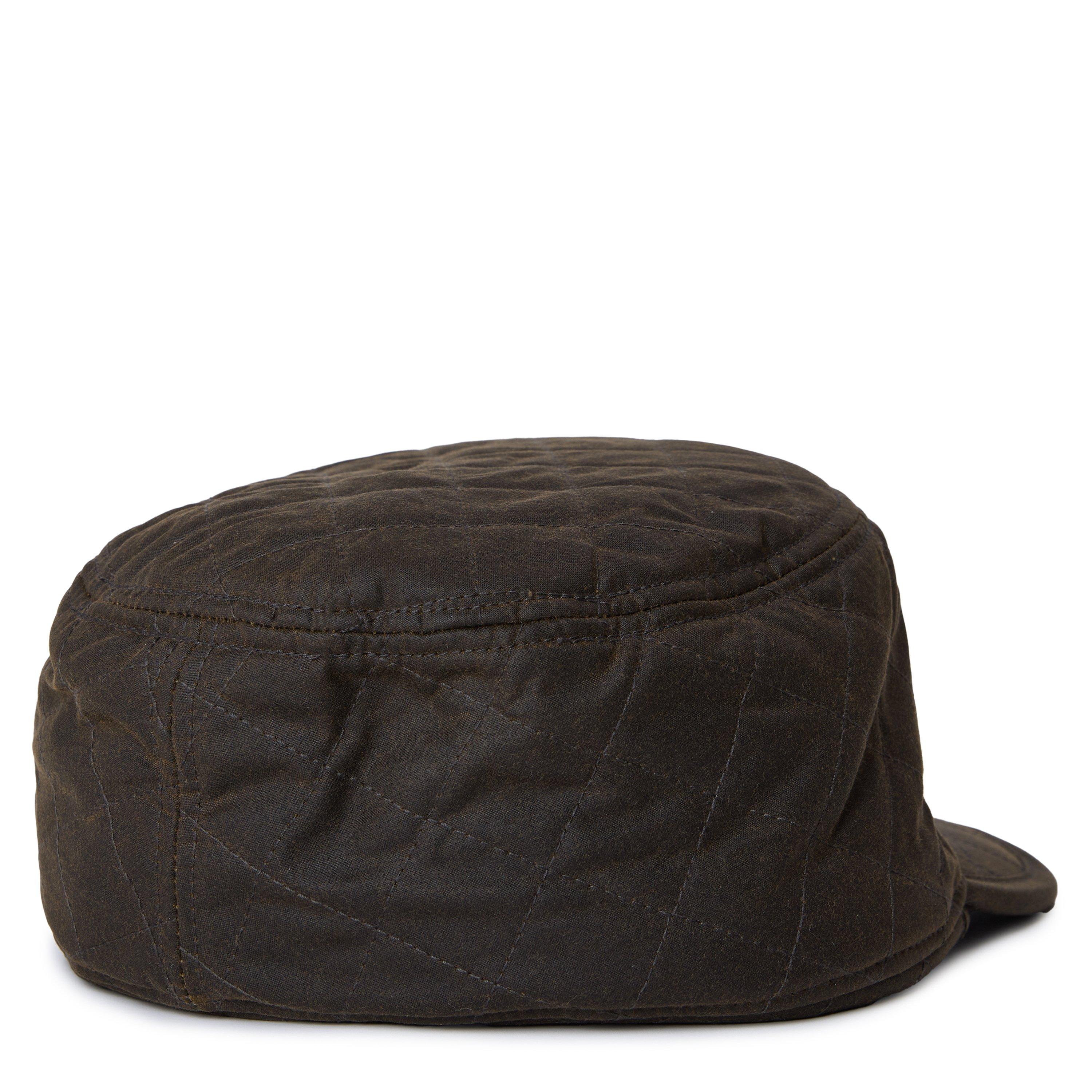 Olive - Barbour - Mens Stanhope Waxed Hunting Cap - 2