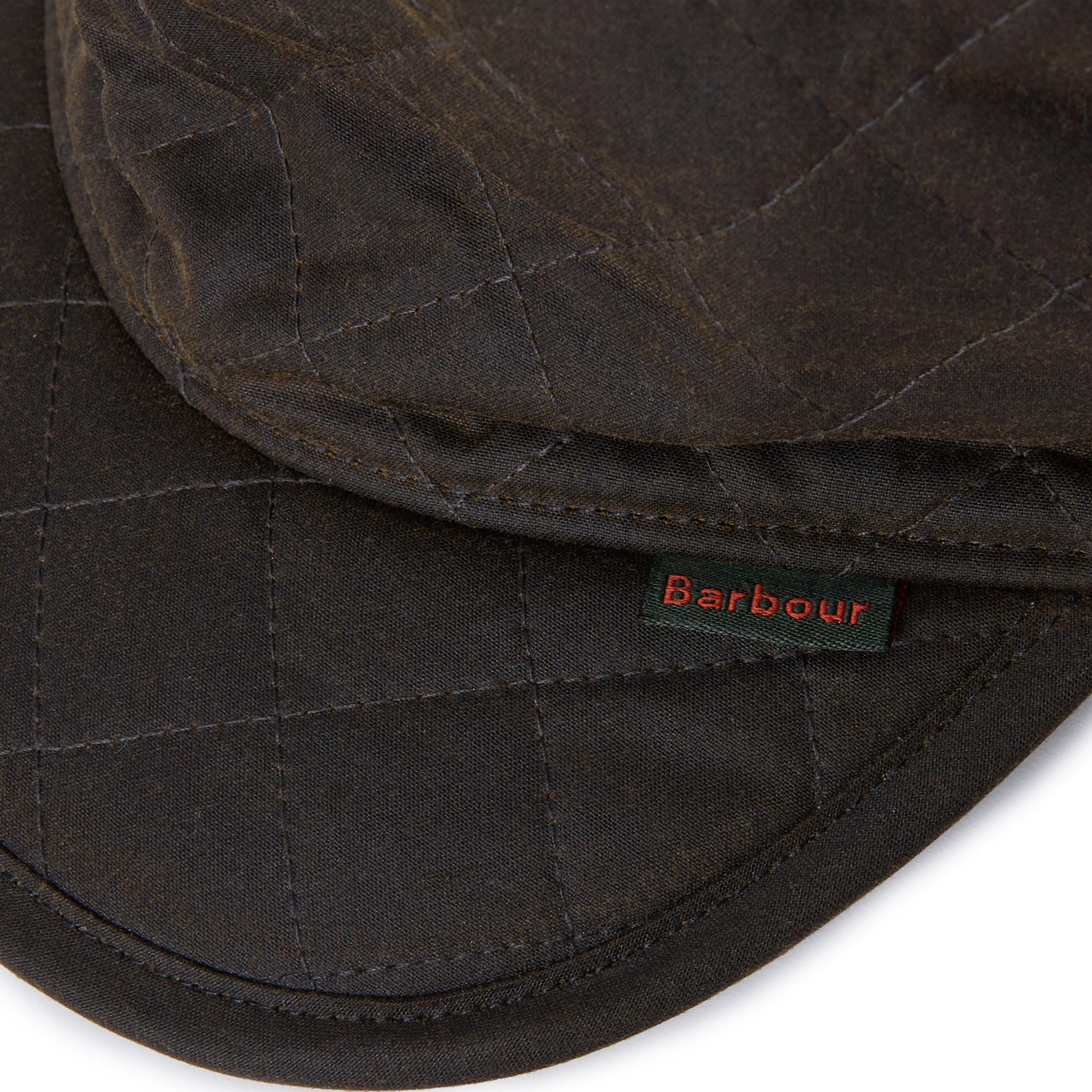 Olive - Barbour - Mens Stanhope Waxed Hunting Cap - 3