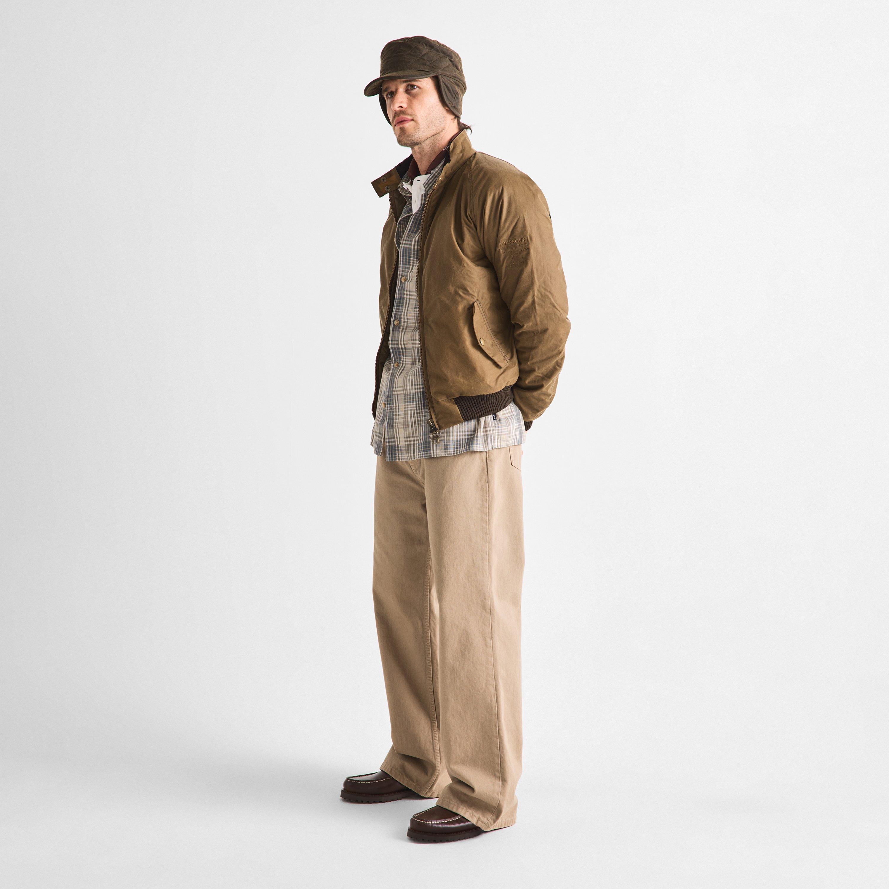 Olive - Barbour - Mens Stanhope Waxed Hunting Cap - 5