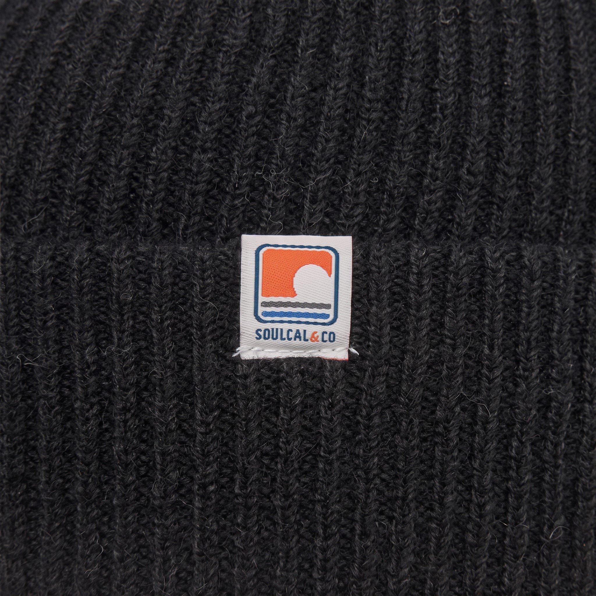 Black - SoulCal - Adults Soul Logo Beanie - 5