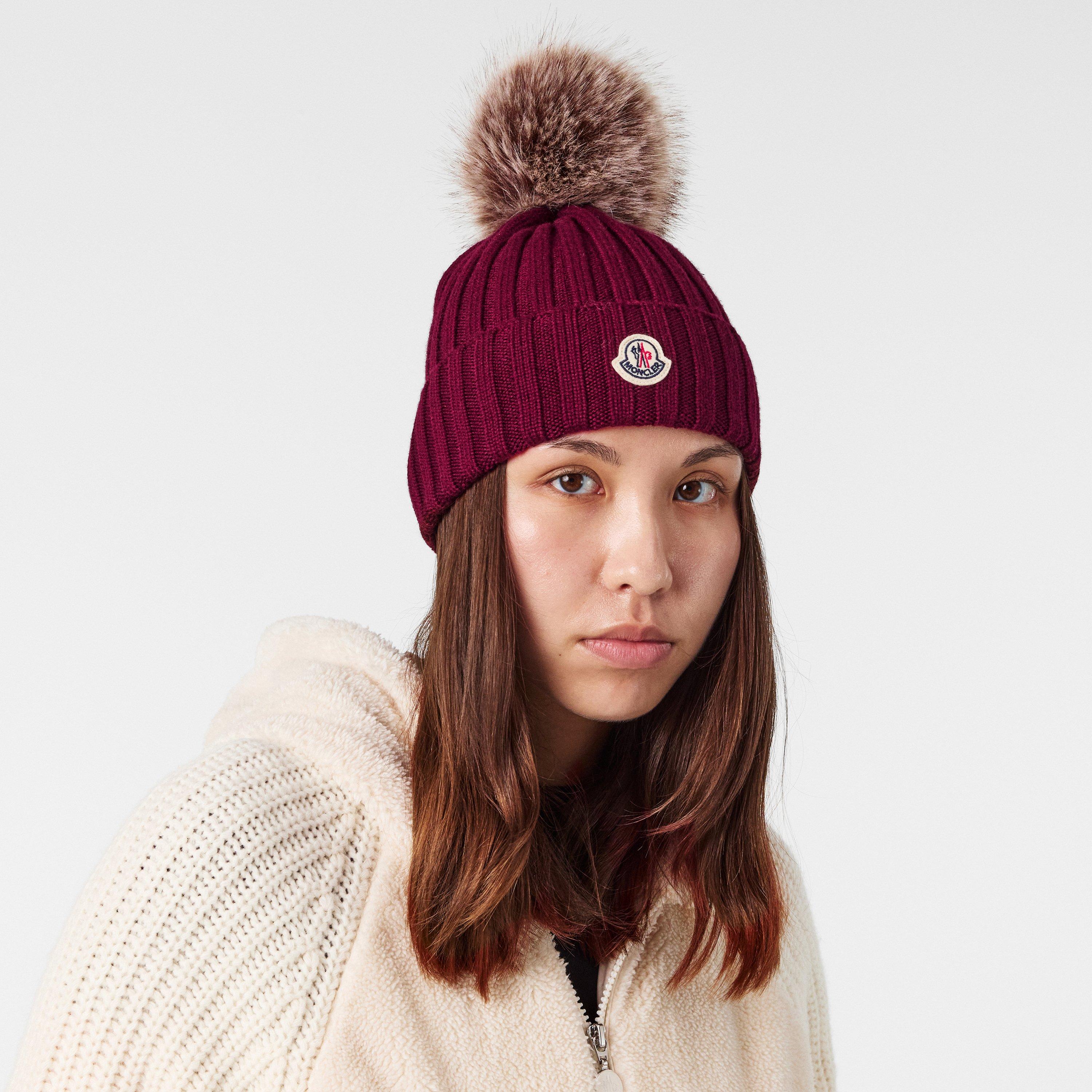 Dark Red 464 - Moncler - Women's Bobble Hat - 3