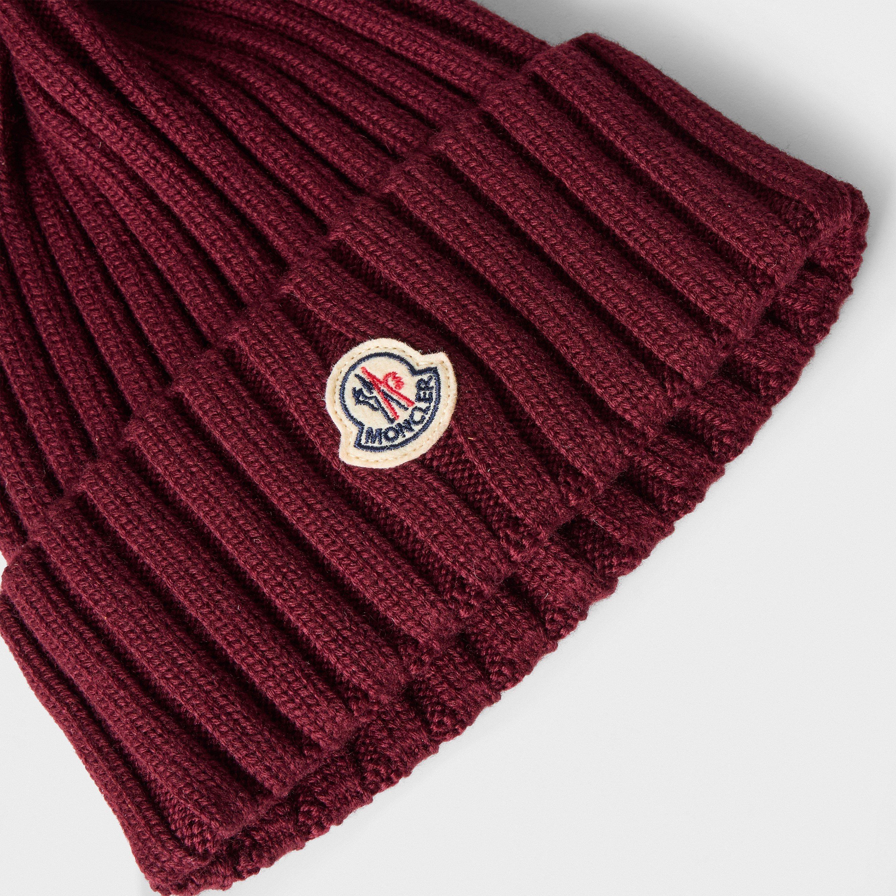 Dark Red 464 - Moncler - Women's Bobble Hat - 4