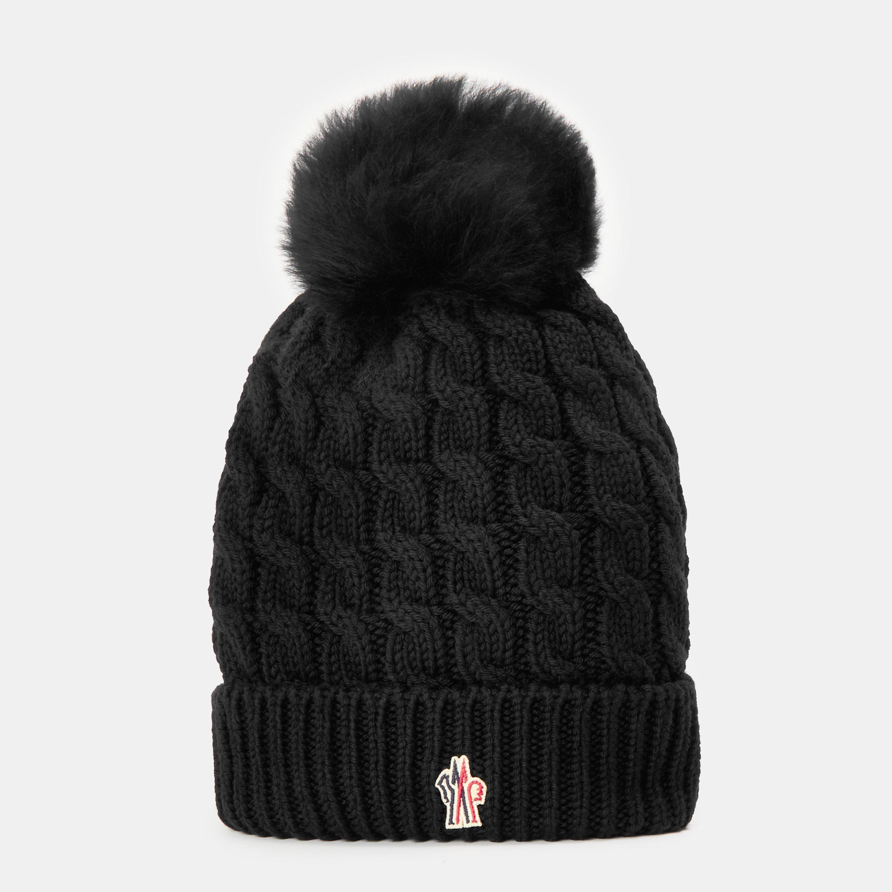 Black 999 - Moncler - Women's Bobl Knitted Beanie - 1