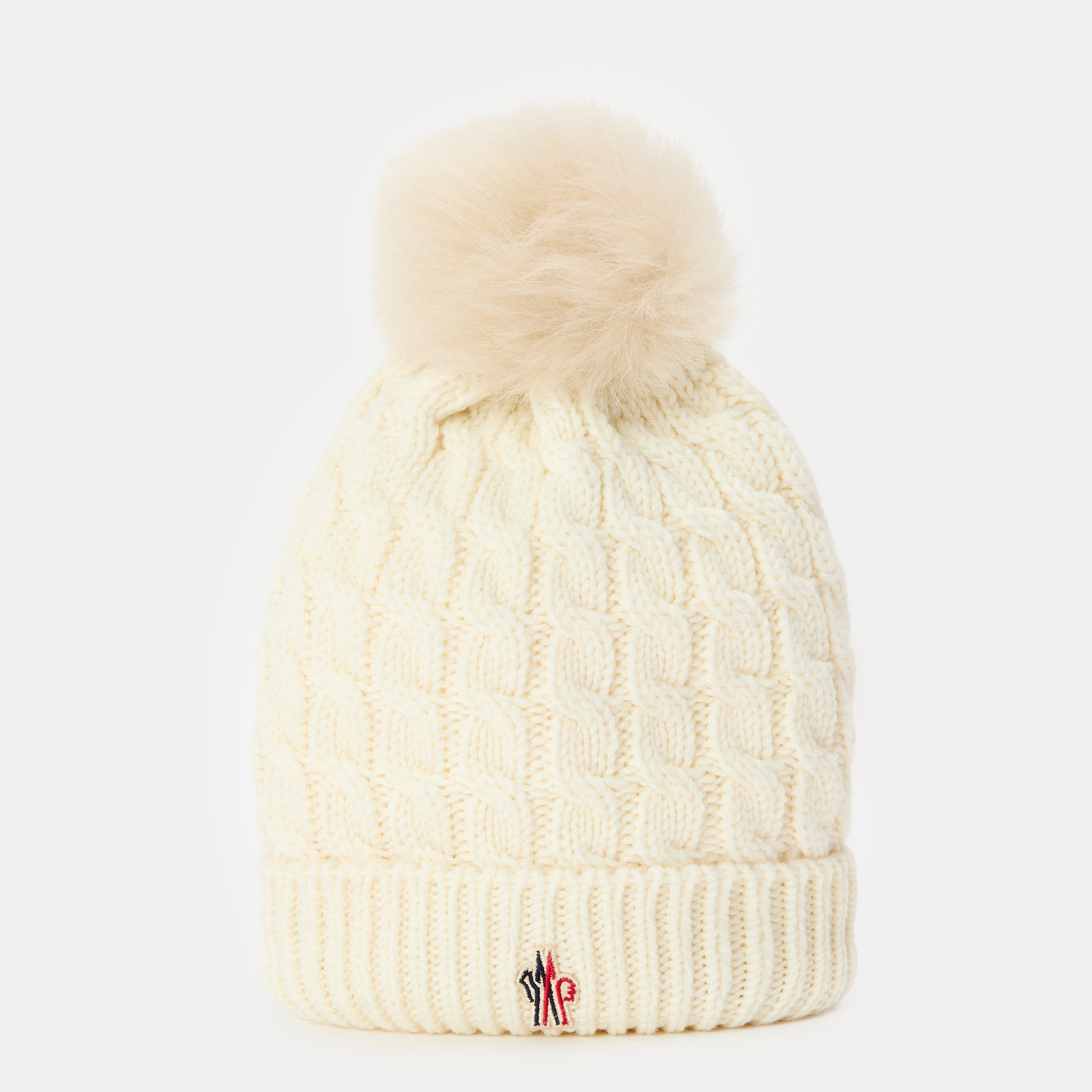 Moncler Women's Bobl Knitted Beanie - Cream 034
