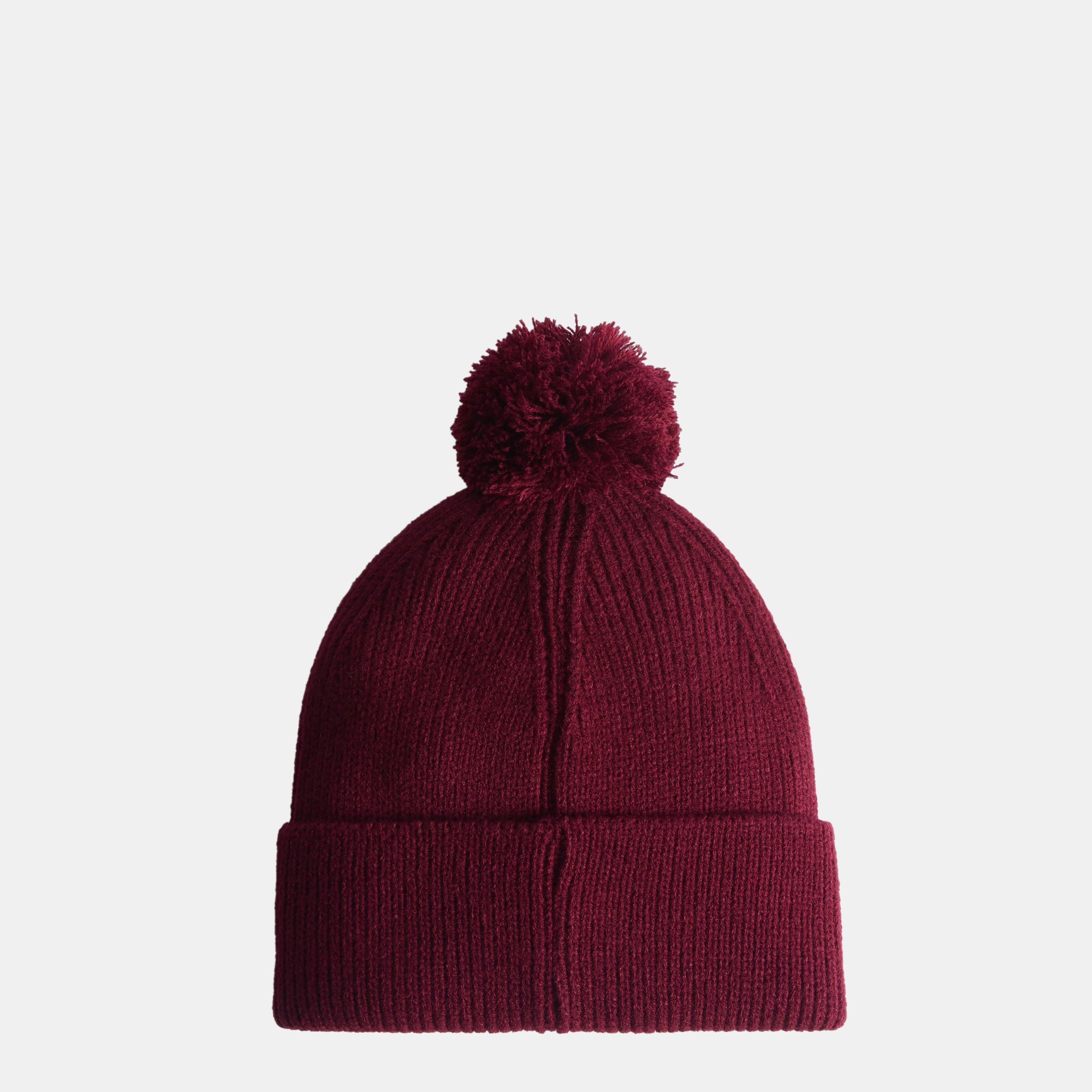 Merlot - Hunter - Women's Rib Pom Bobble Hat - 2
