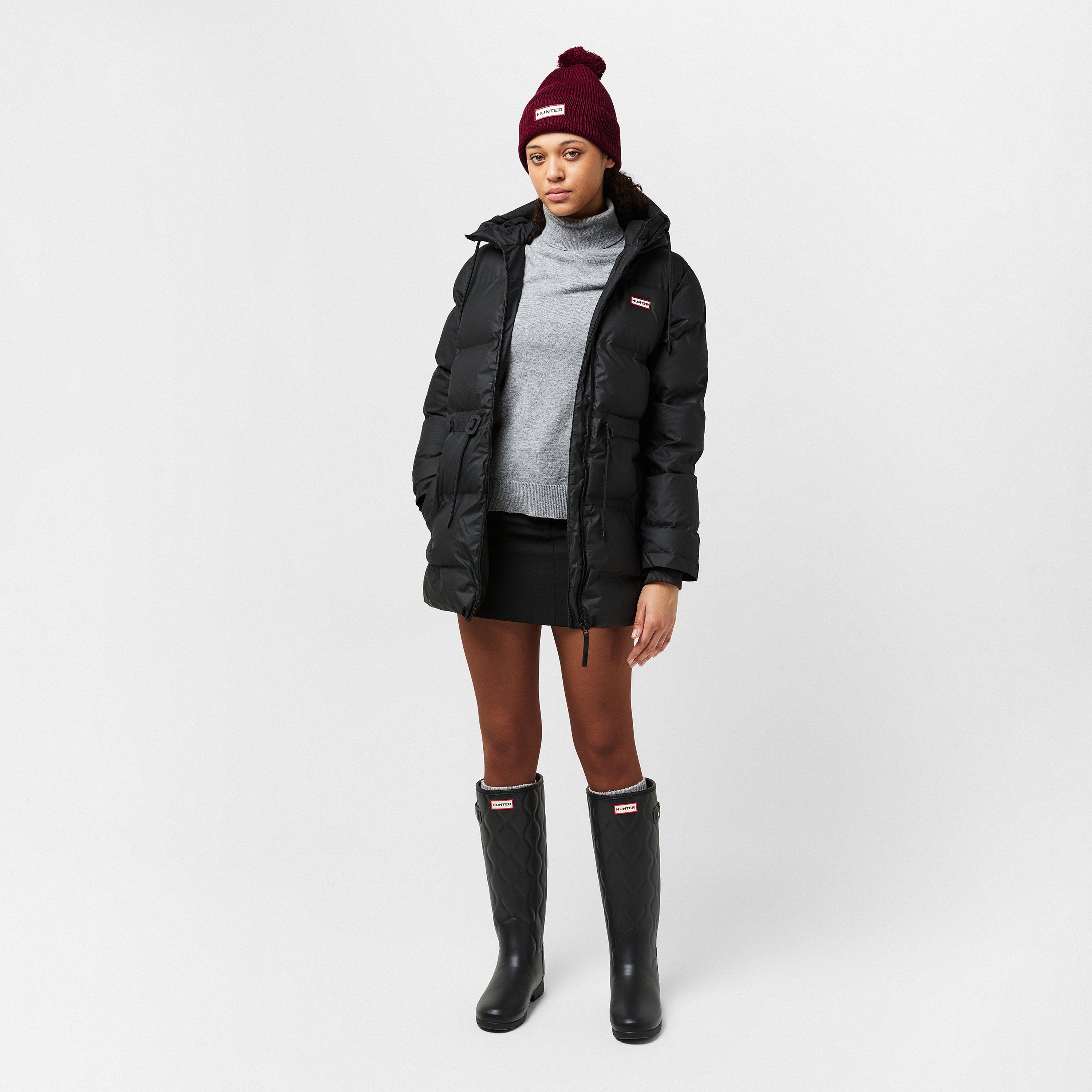 Merlot - Hunter - Women's Rib Pom Bobble Hat - 4