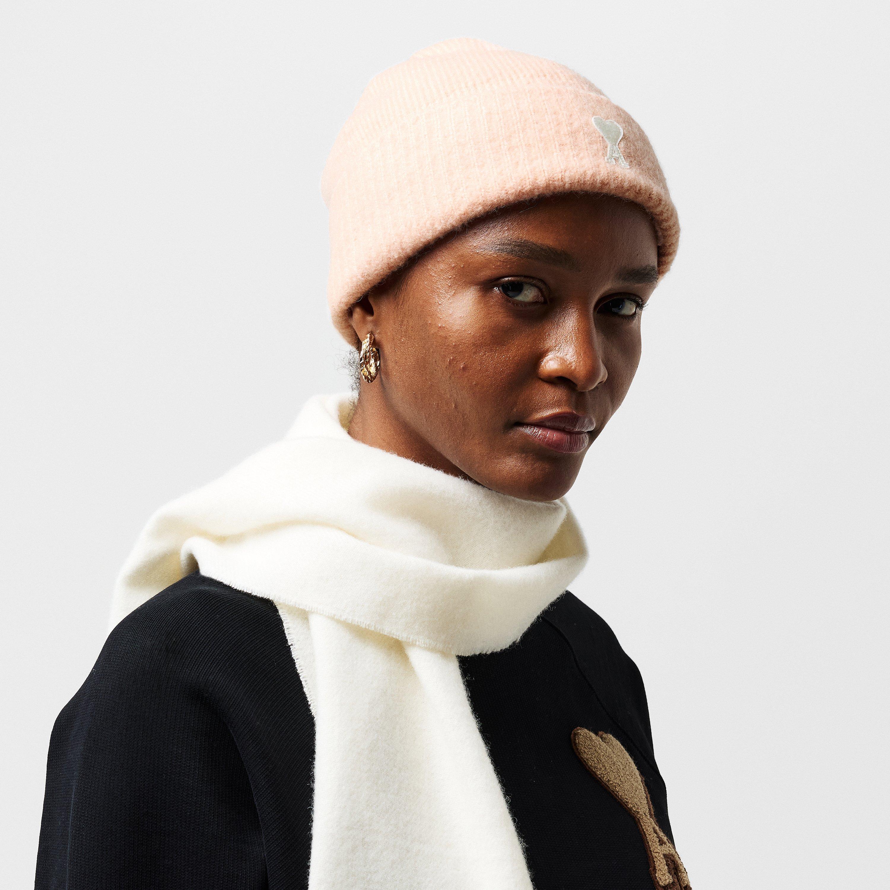 Powder Pink - Ami Paris - Alpaca ADC Beanie - 3