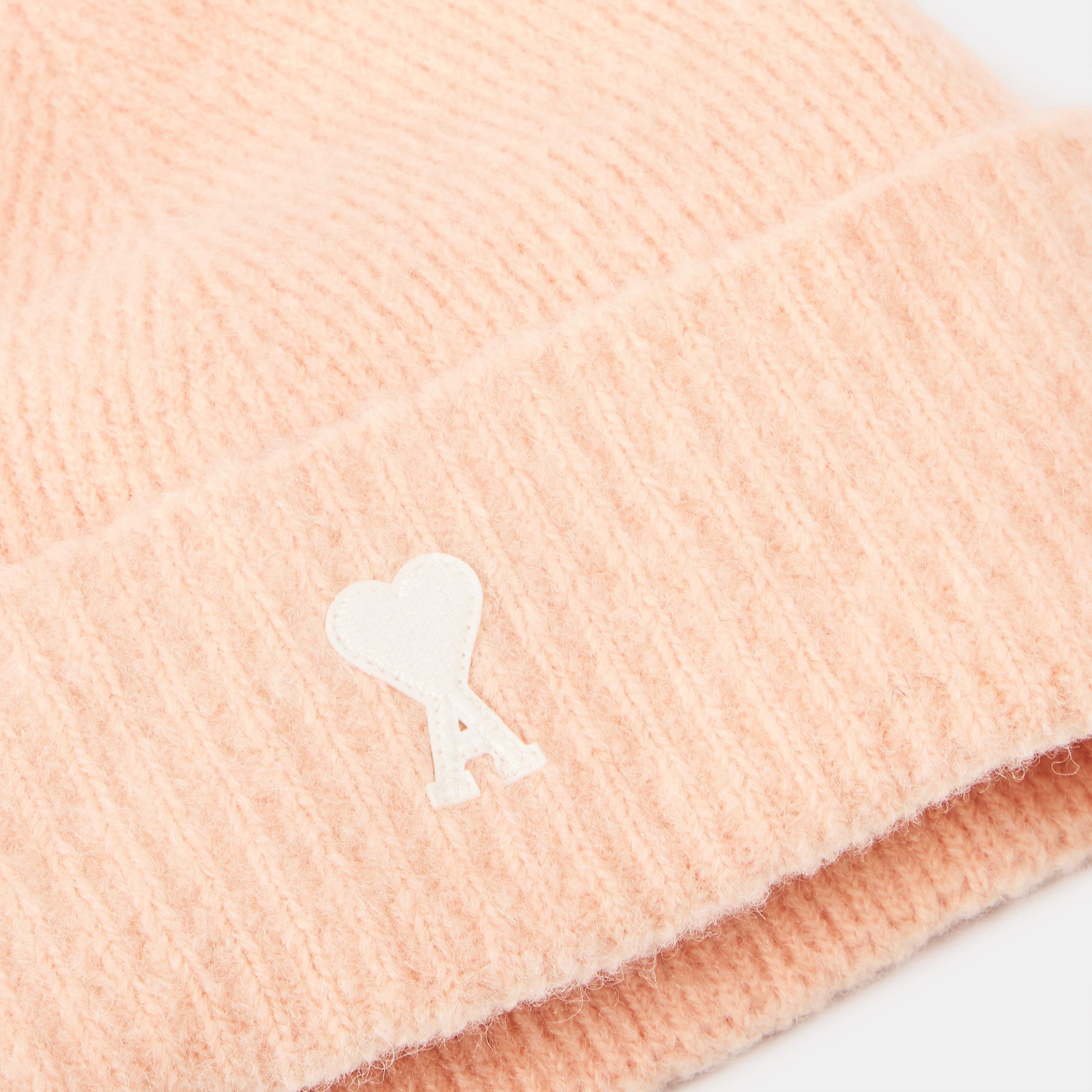 Powder Pink - Ami Paris - Alpaca ADC Beanie - 4