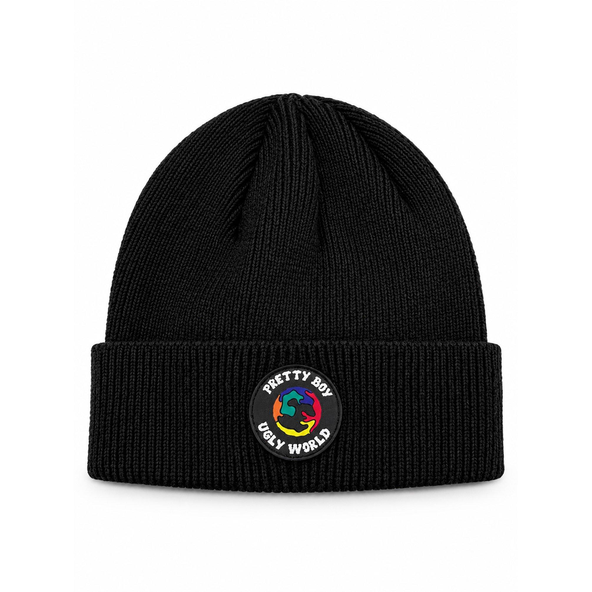 Black - Pretty Boy Ugly World - Men's Knitted Beanie - 2