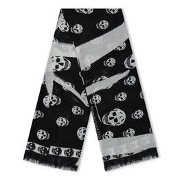 Alexander McQueen Slashed Skull Scarf