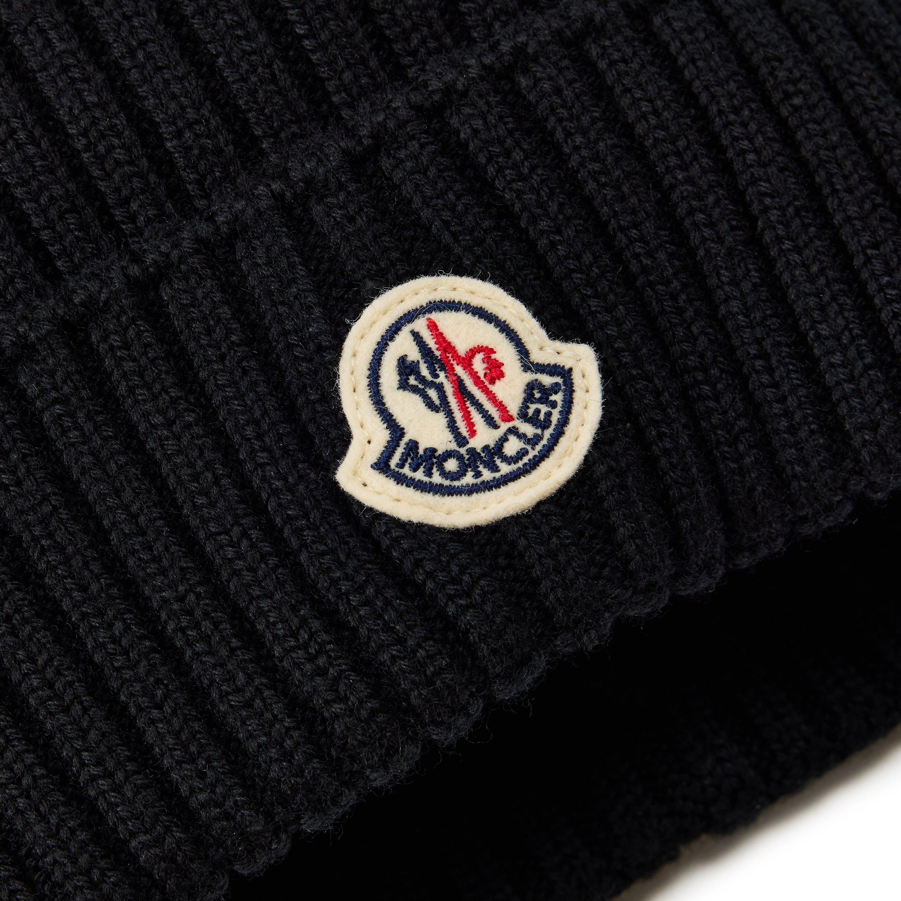 Black 999 - Moncler - Kids' Logo Beanie - 3