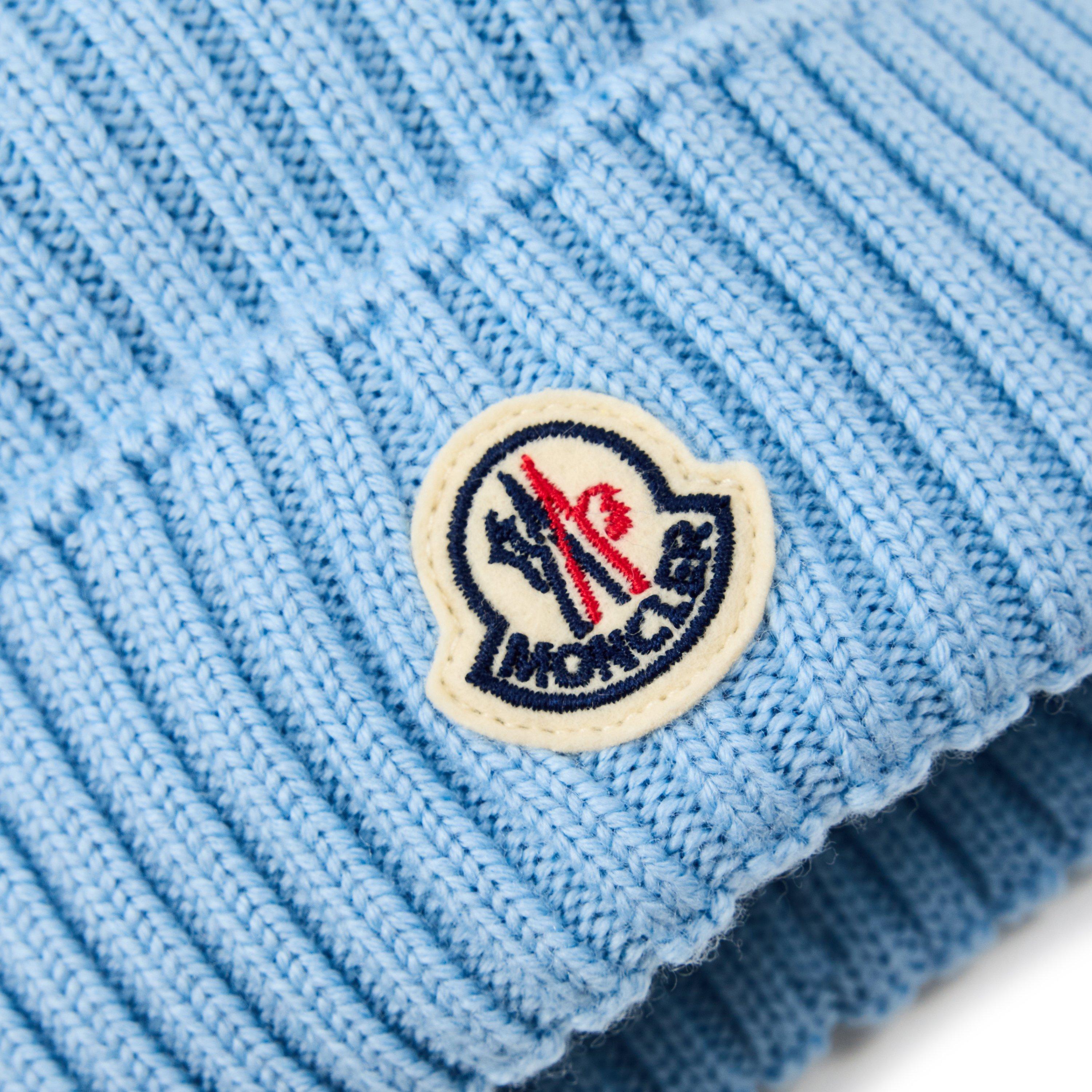 Light Blue 70P - Moncler - Moncler Logo Beanie Jn61 - 3
