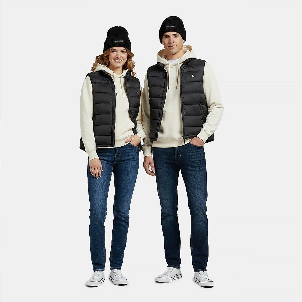 Black - Jack Wills - Adults Rib Knitted Beanie - 4