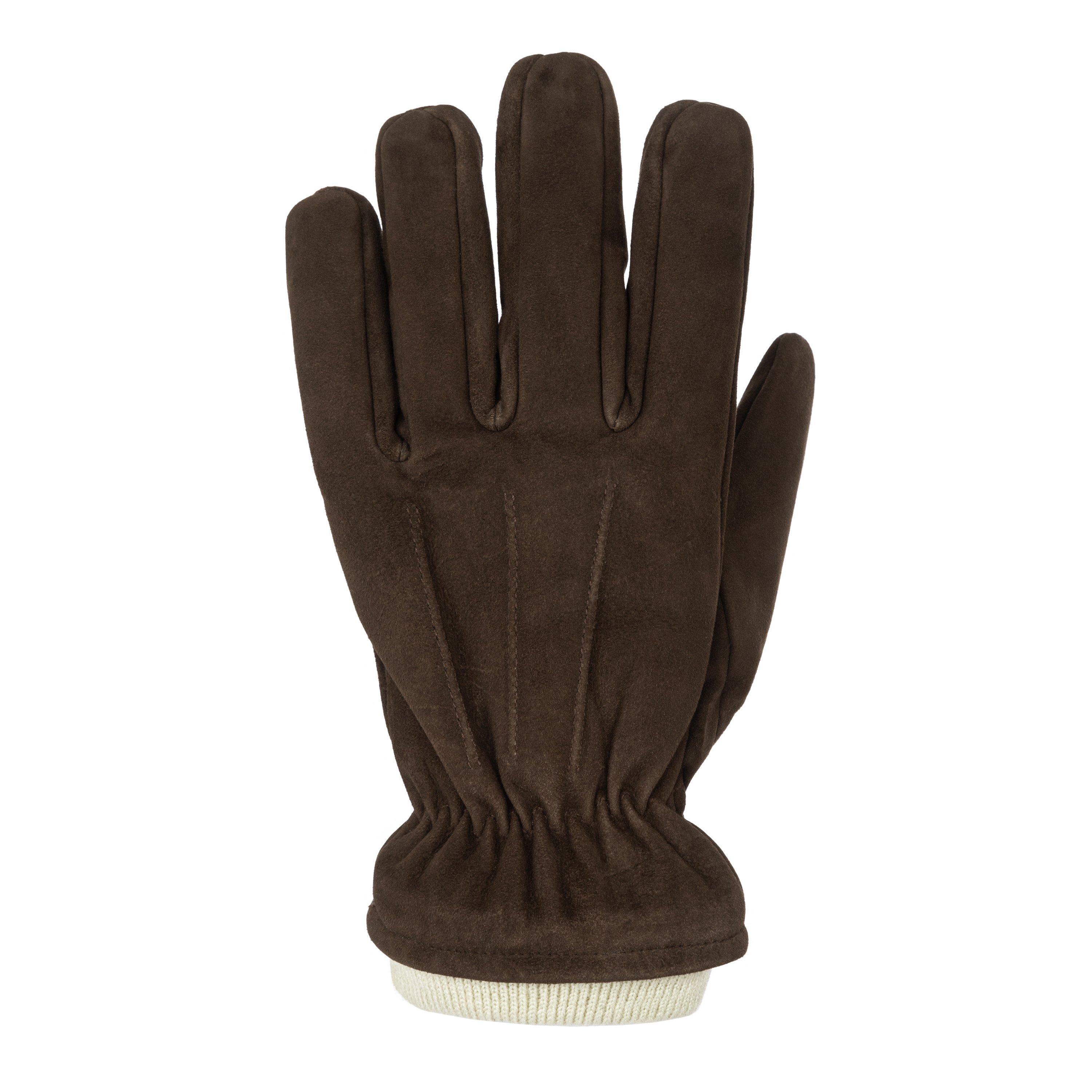 Brown - Firetrap - Suede Gloves Mens - 2