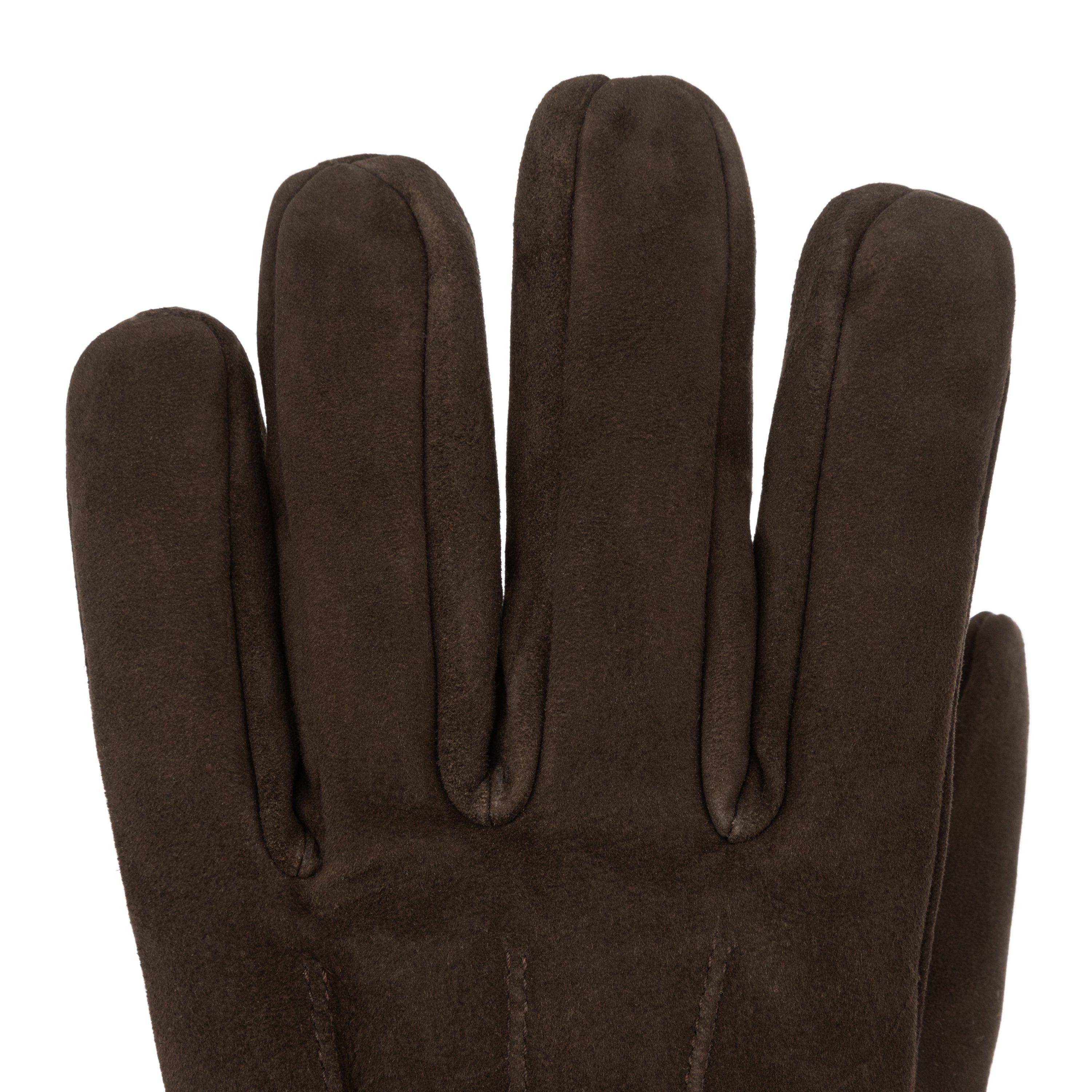 Brown - Firetrap - Suede Gloves Mens - 4