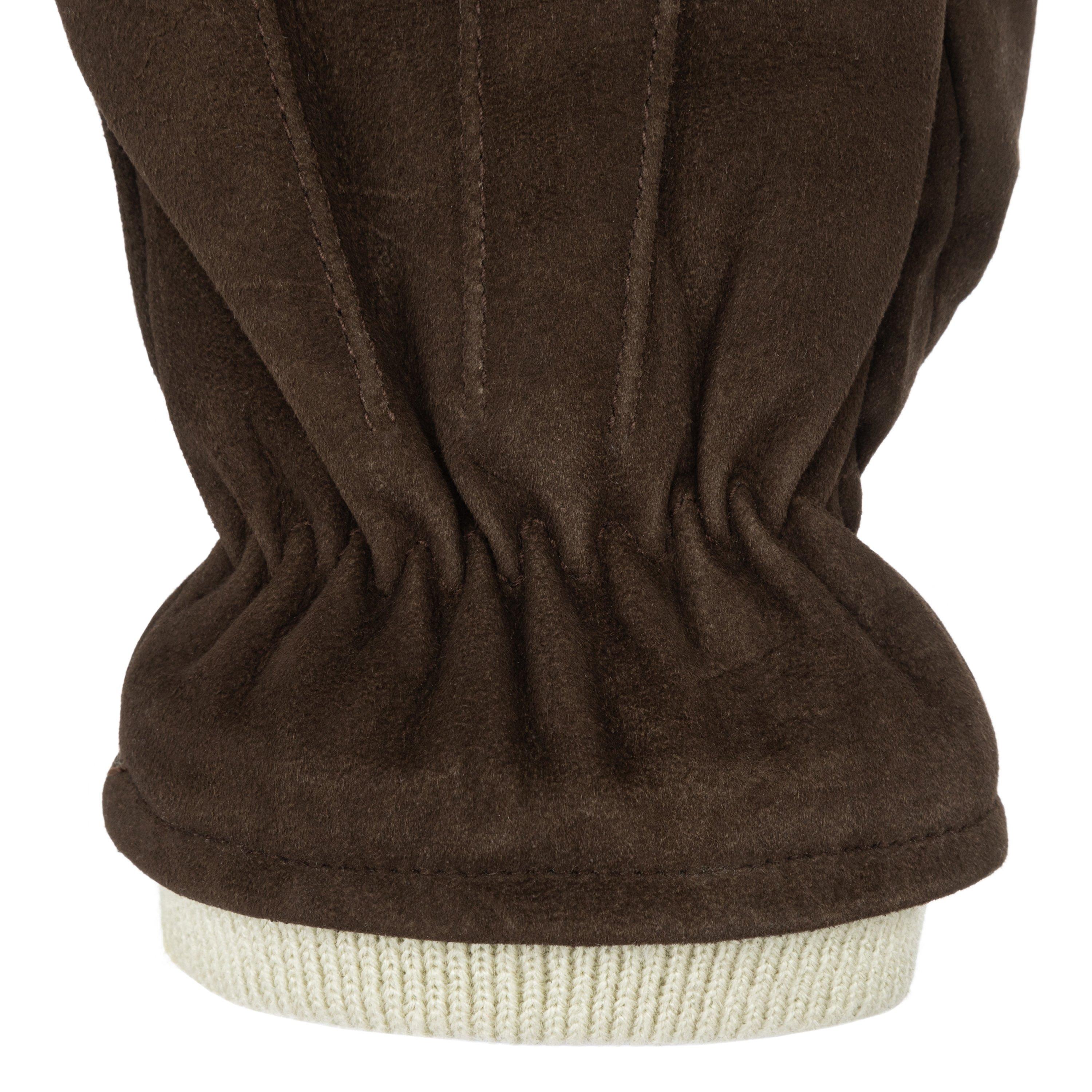 Brown - Firetrap - Suede Gloves Mens - 5