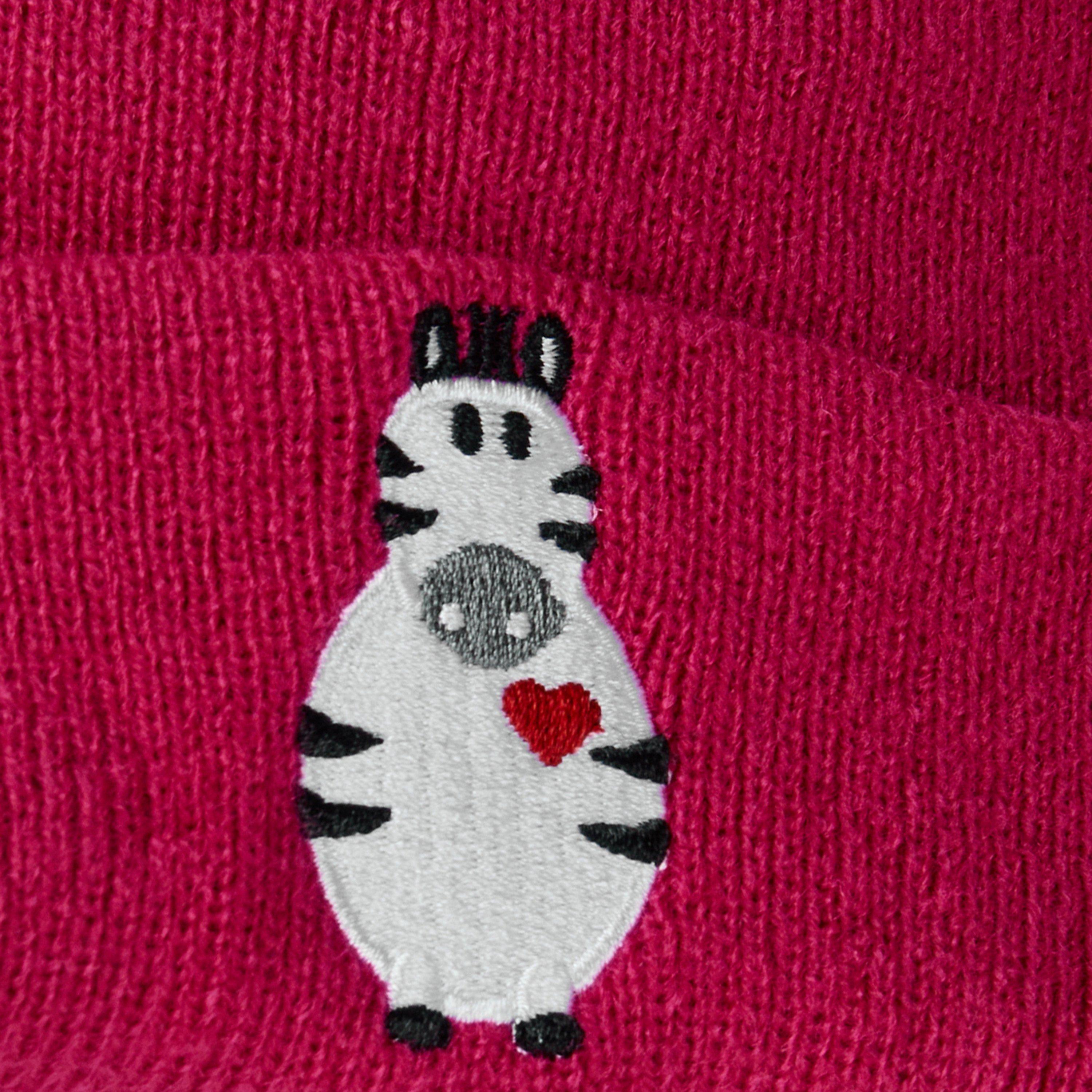 Rosa scuro - New Era - Animal Pom Beanie - 3