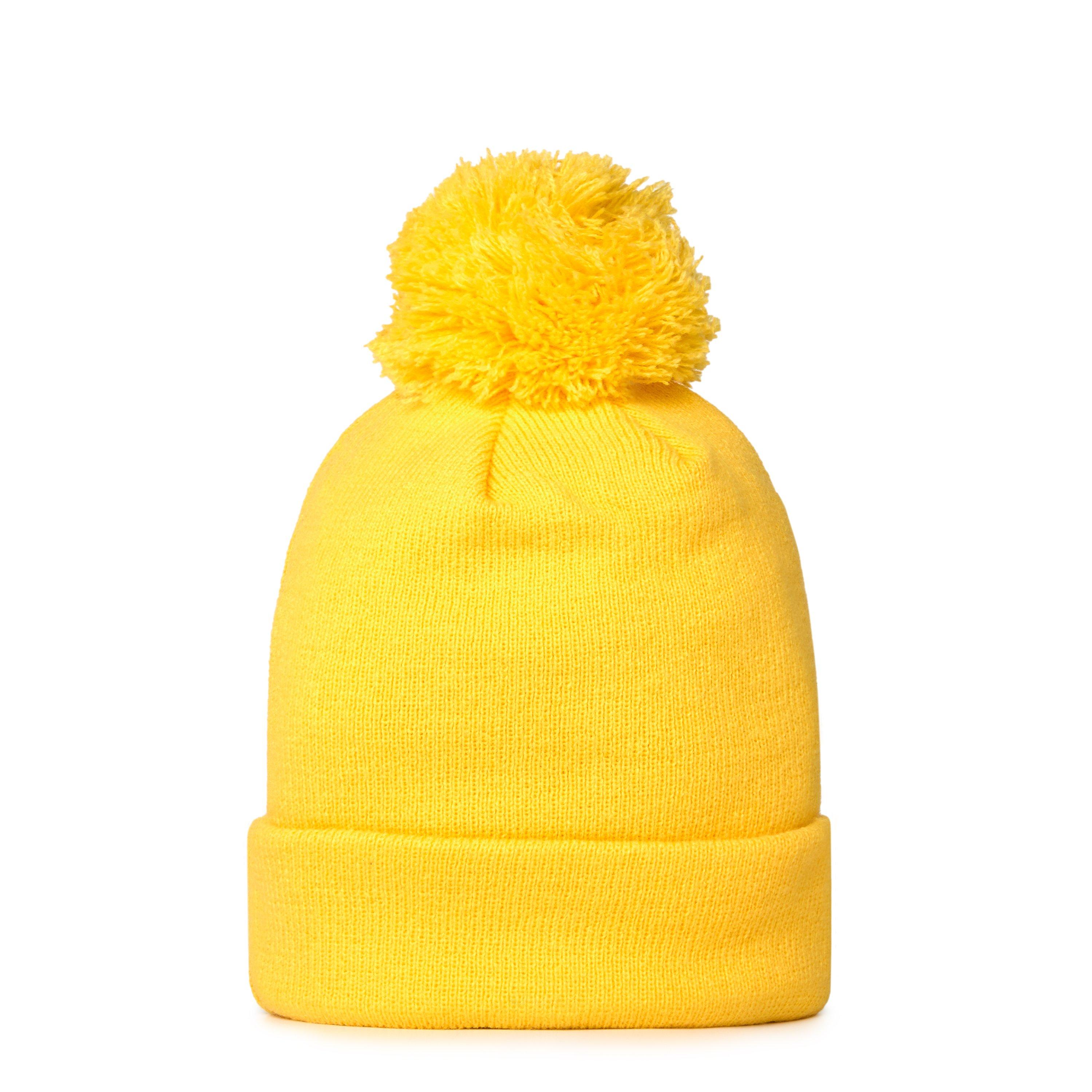 Med Yellow - New Era - Kids' Animal Pom Beanie - 2