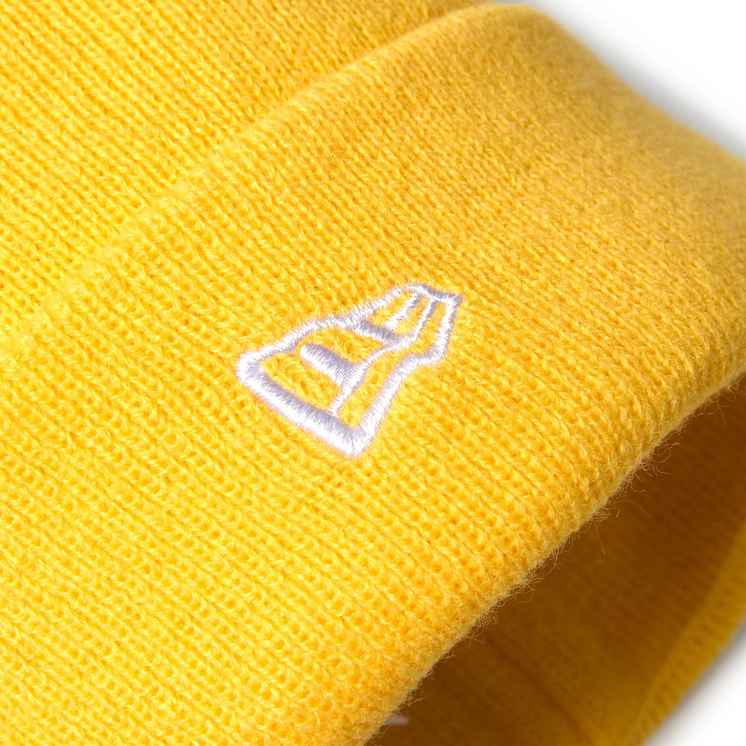 Med Yellow - New Era - Kids' Animal Pom Beanie - 3