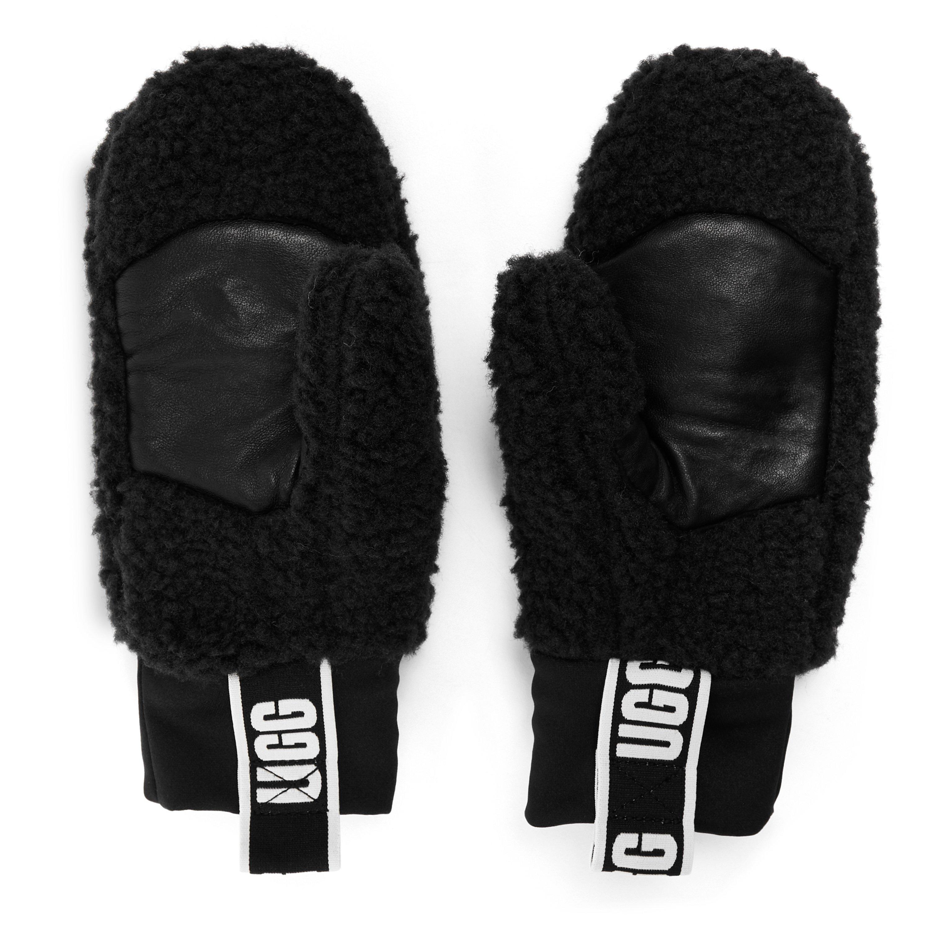 Black - Ugg - Ugg Fluff Mitten Ld64 - 2