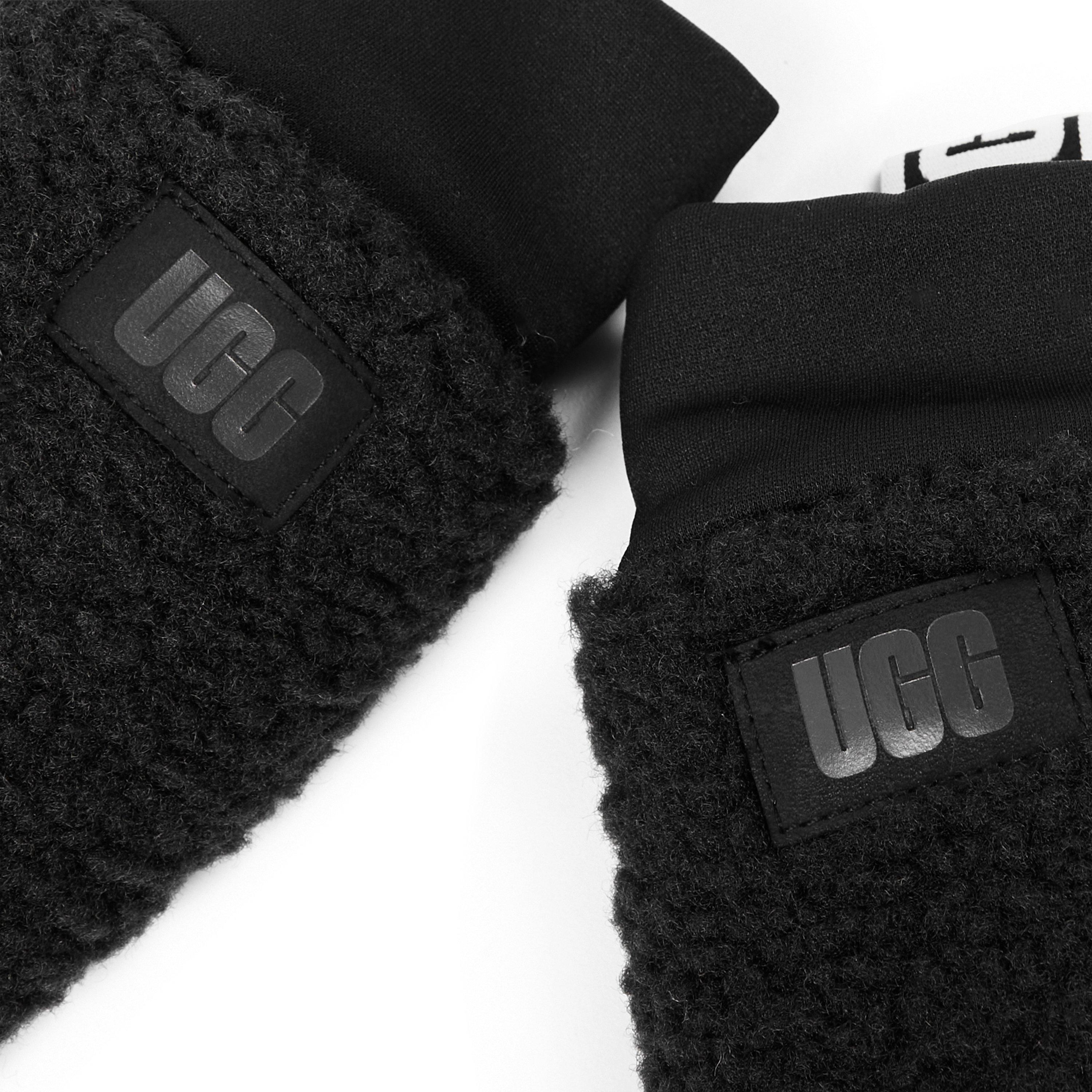 Black - Ugg - Ugg Fluff Mitten Ld64 - 3
