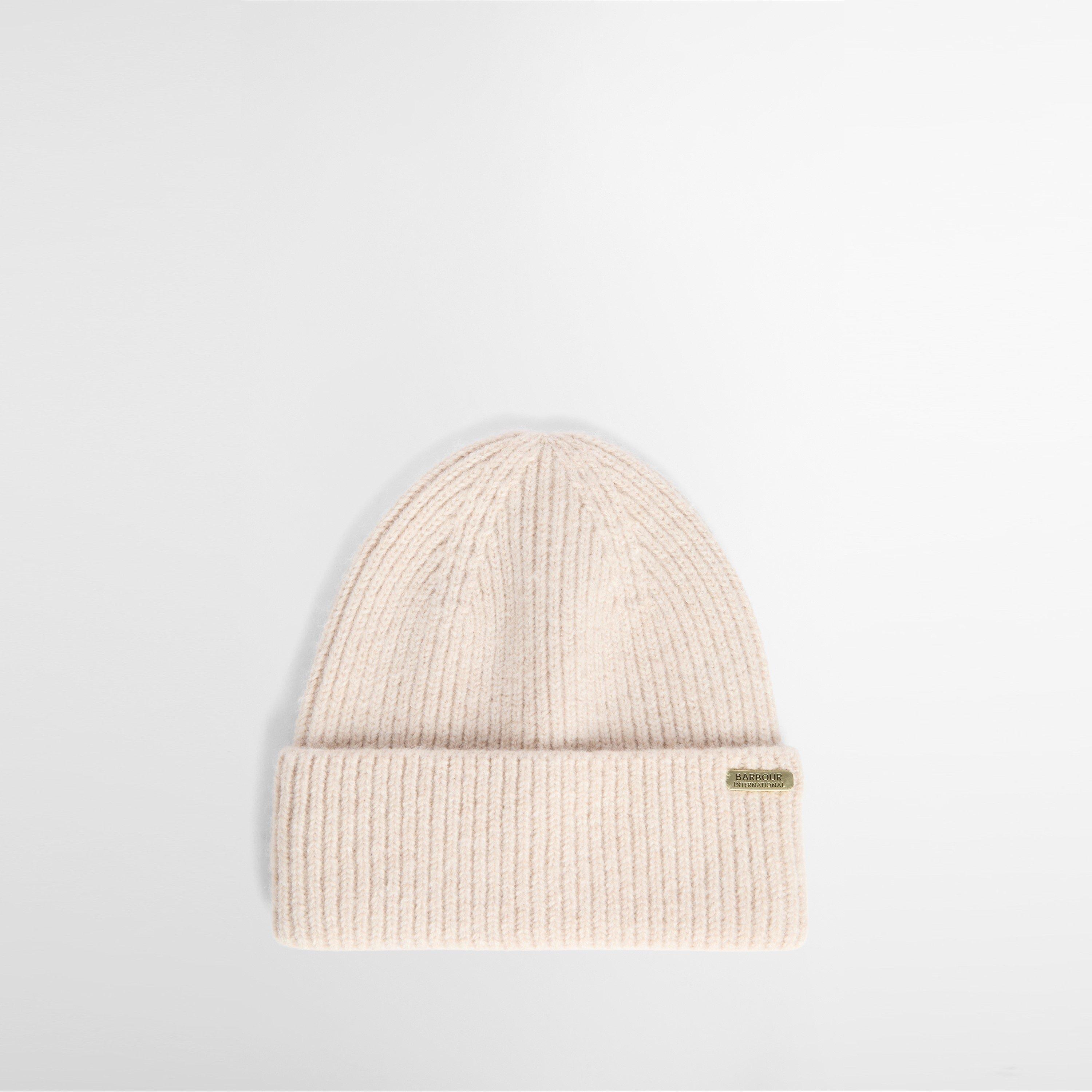 Moonbeam/Camel - Barbour International - Women's Pendle Kenna Jacquard Beanie and Scarf Gift Set - 2