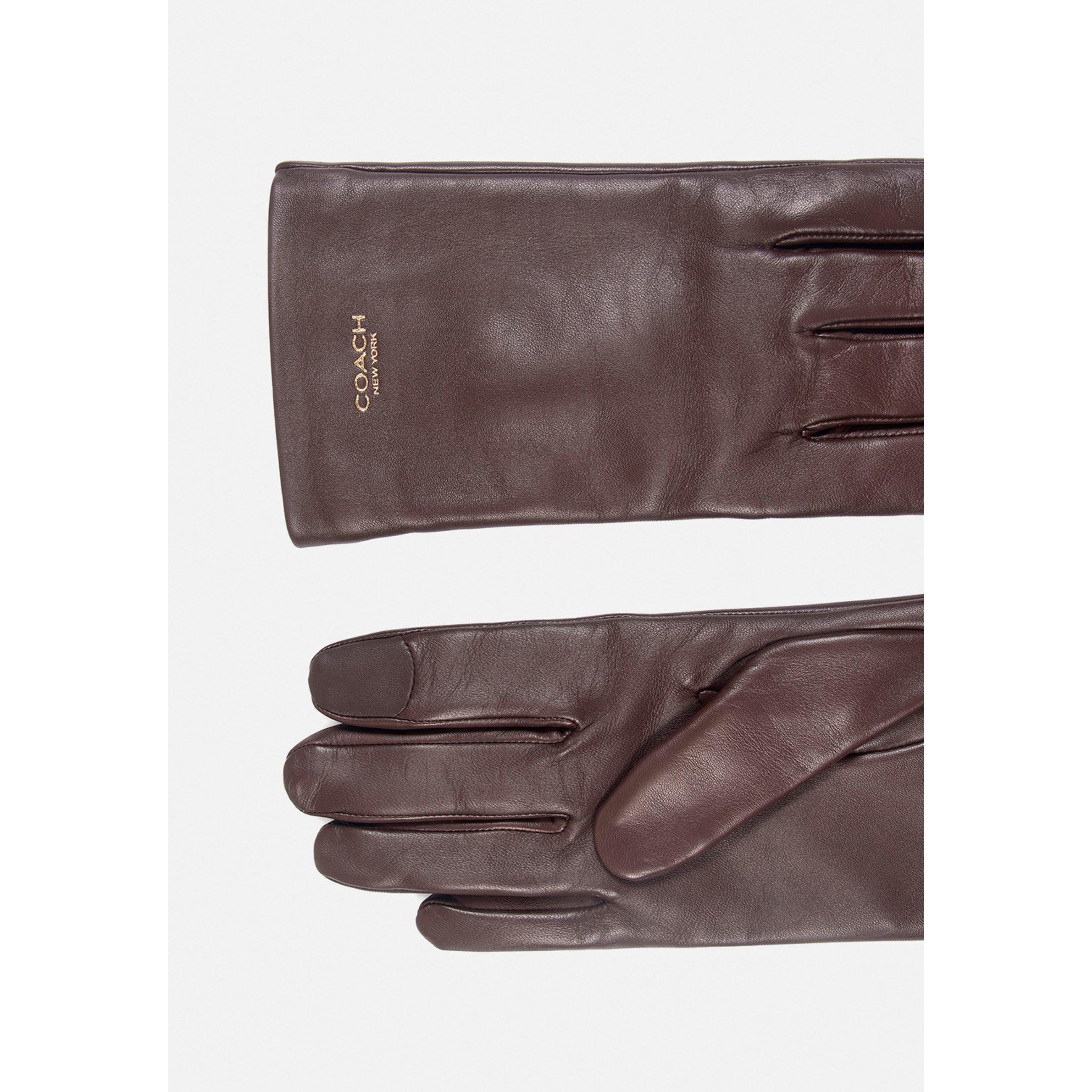 MAPLE - Coach - COACH NEW YORK WOMENS LEATHER TECH GLOVE - 2