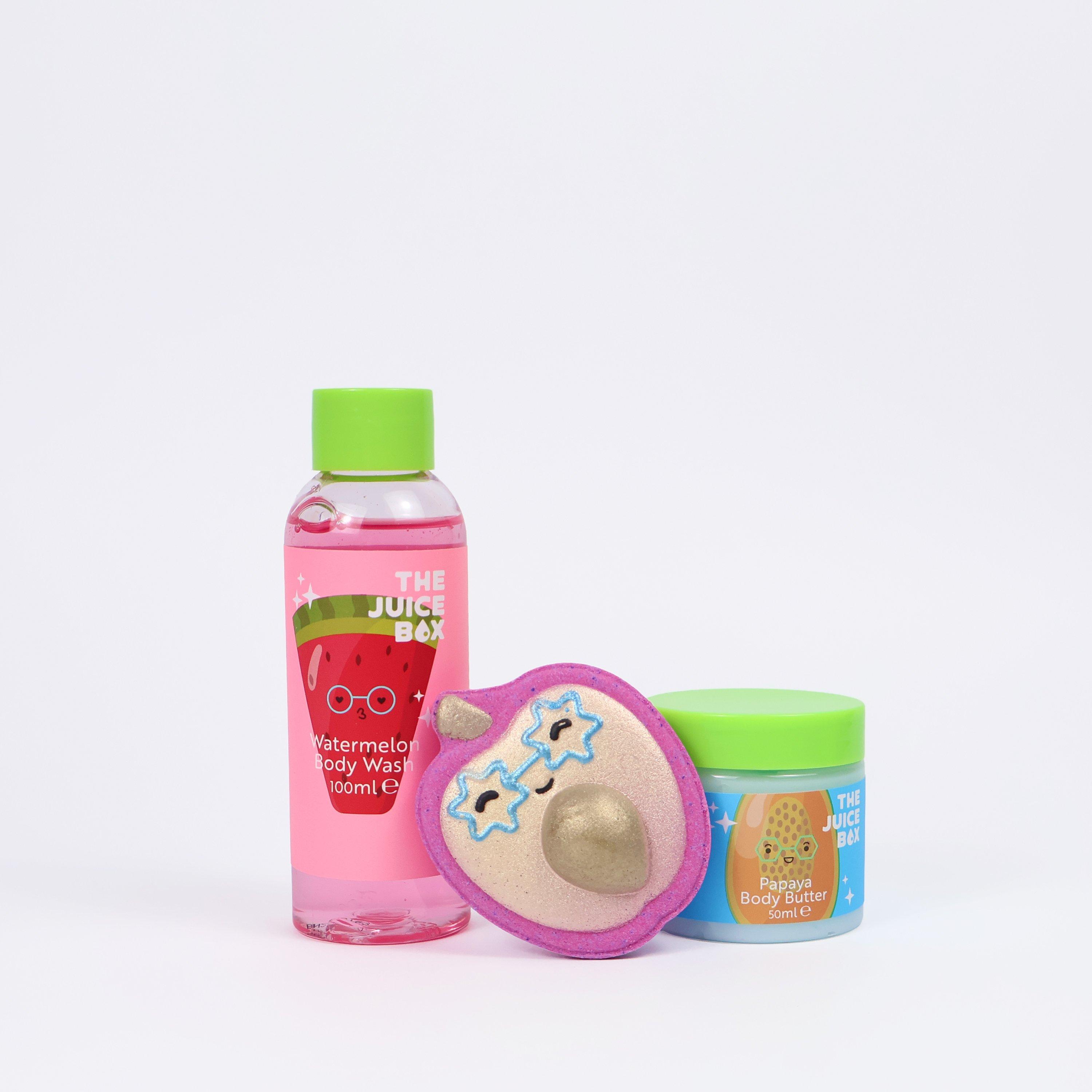 Meerkleurig - The Juice Box - The Juice Box Body 100ml Wash 50g Body Butter and 50g Bath Fizzer Gift Set - 2