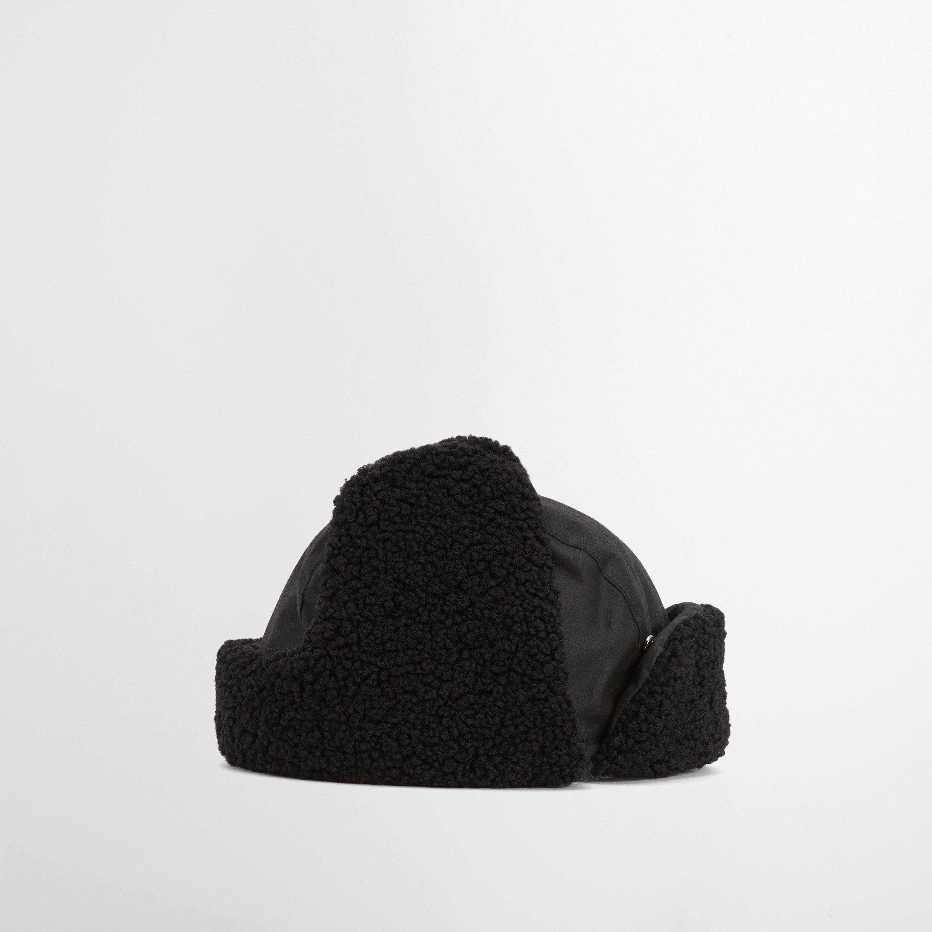 Black - Barbour - Morar Wax Trapper Hat - 4