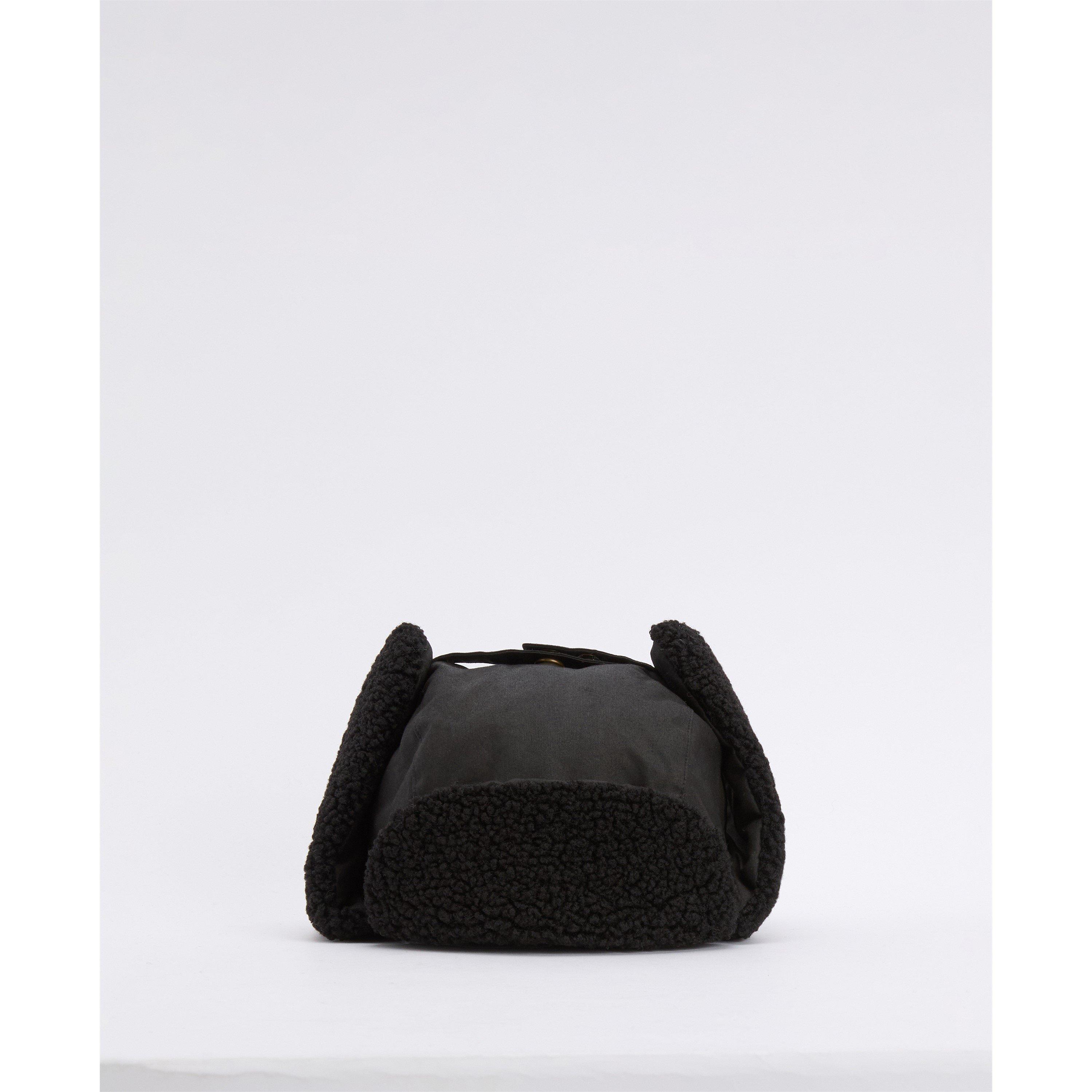 Black - Barbour - Morar Waxed Trapper Hat - 8