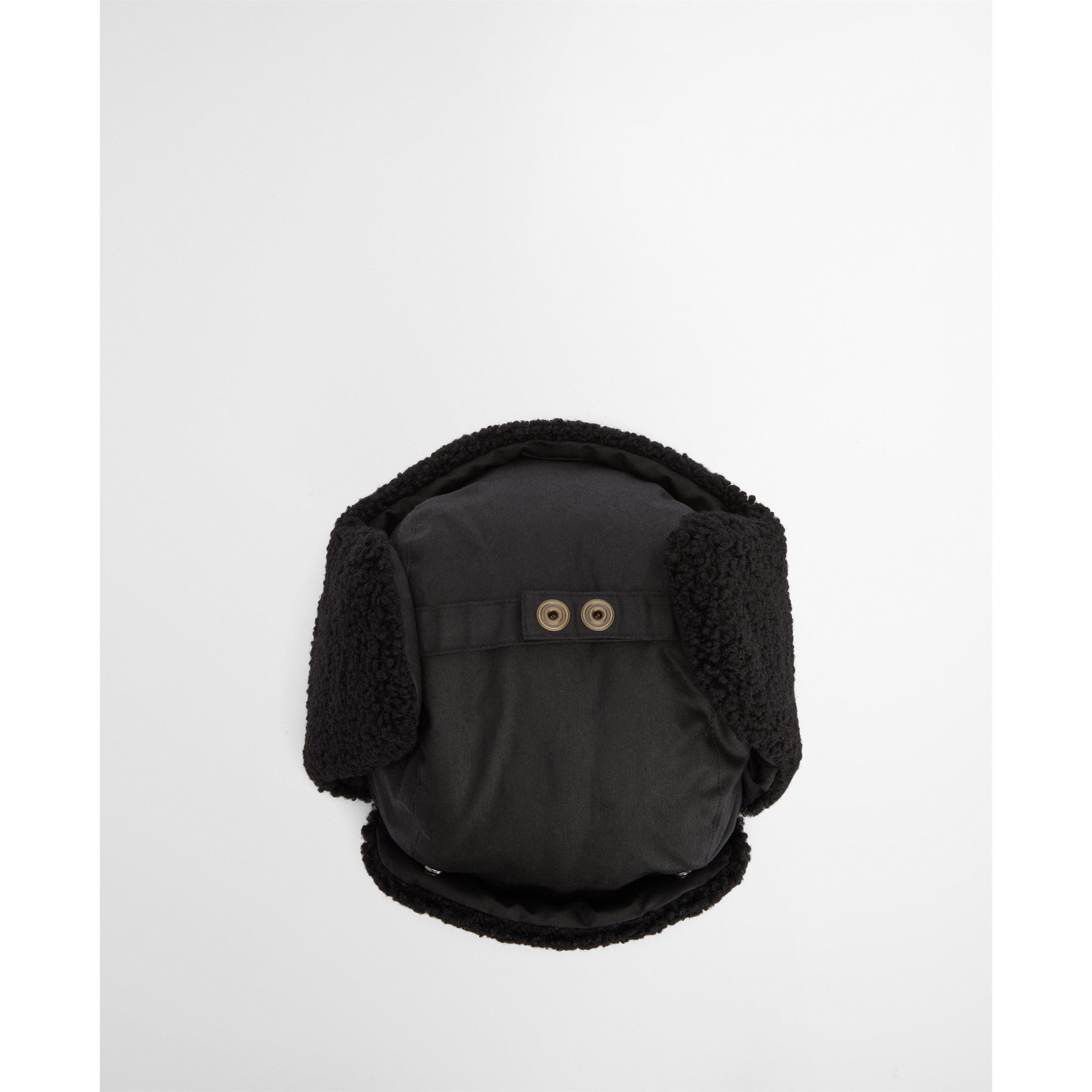 Black - Barbour - Morar Waxed Trapper Hat - 3