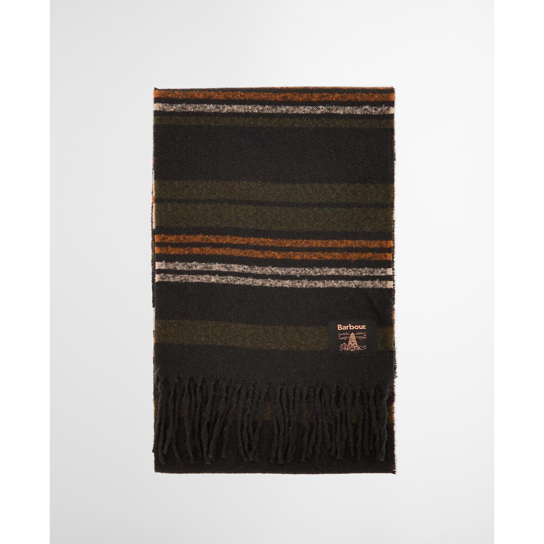 Forest Green - Barbour - Alston Stripe Scarf - 6