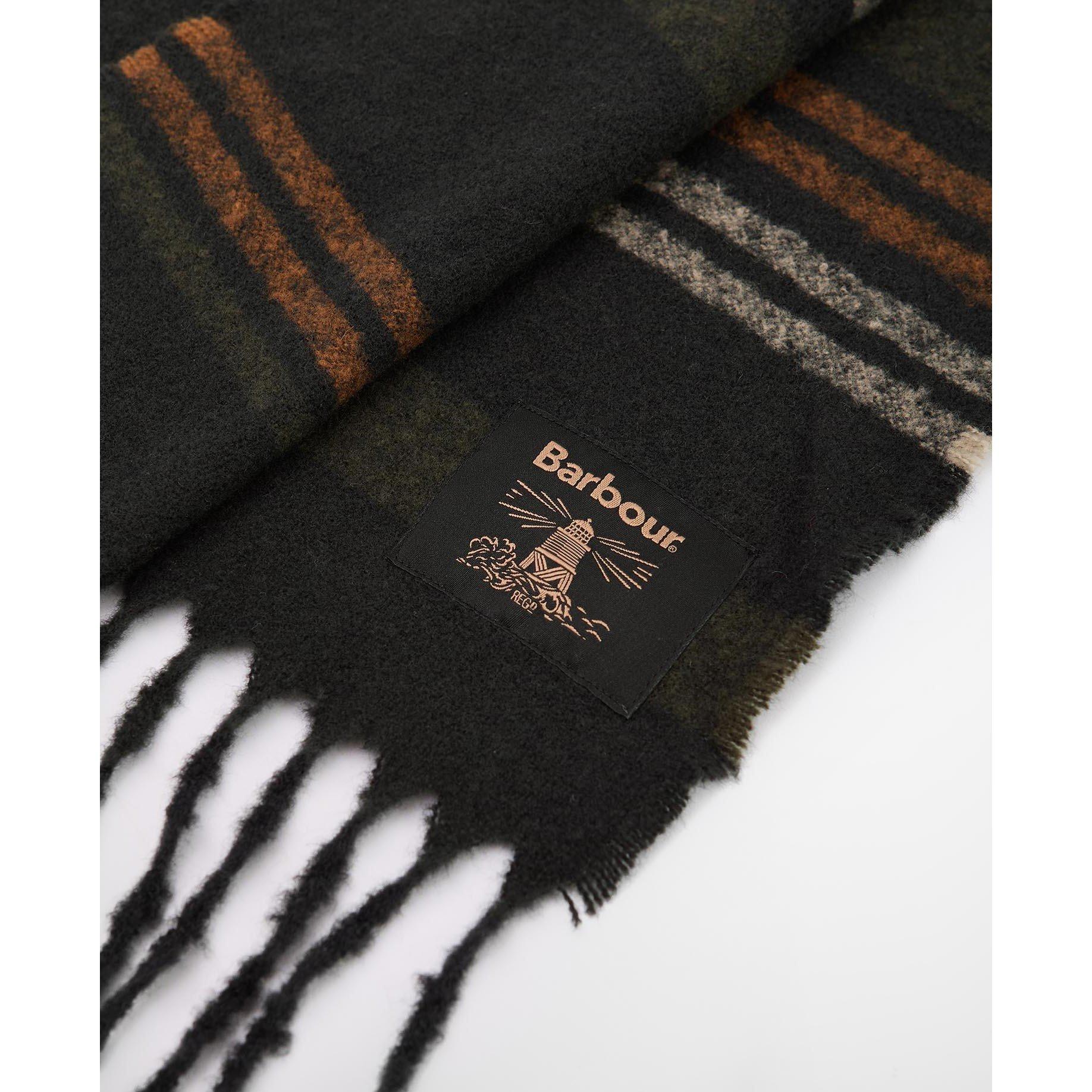 Forest Green - Barbour - Alston Stripe Scarf - 2