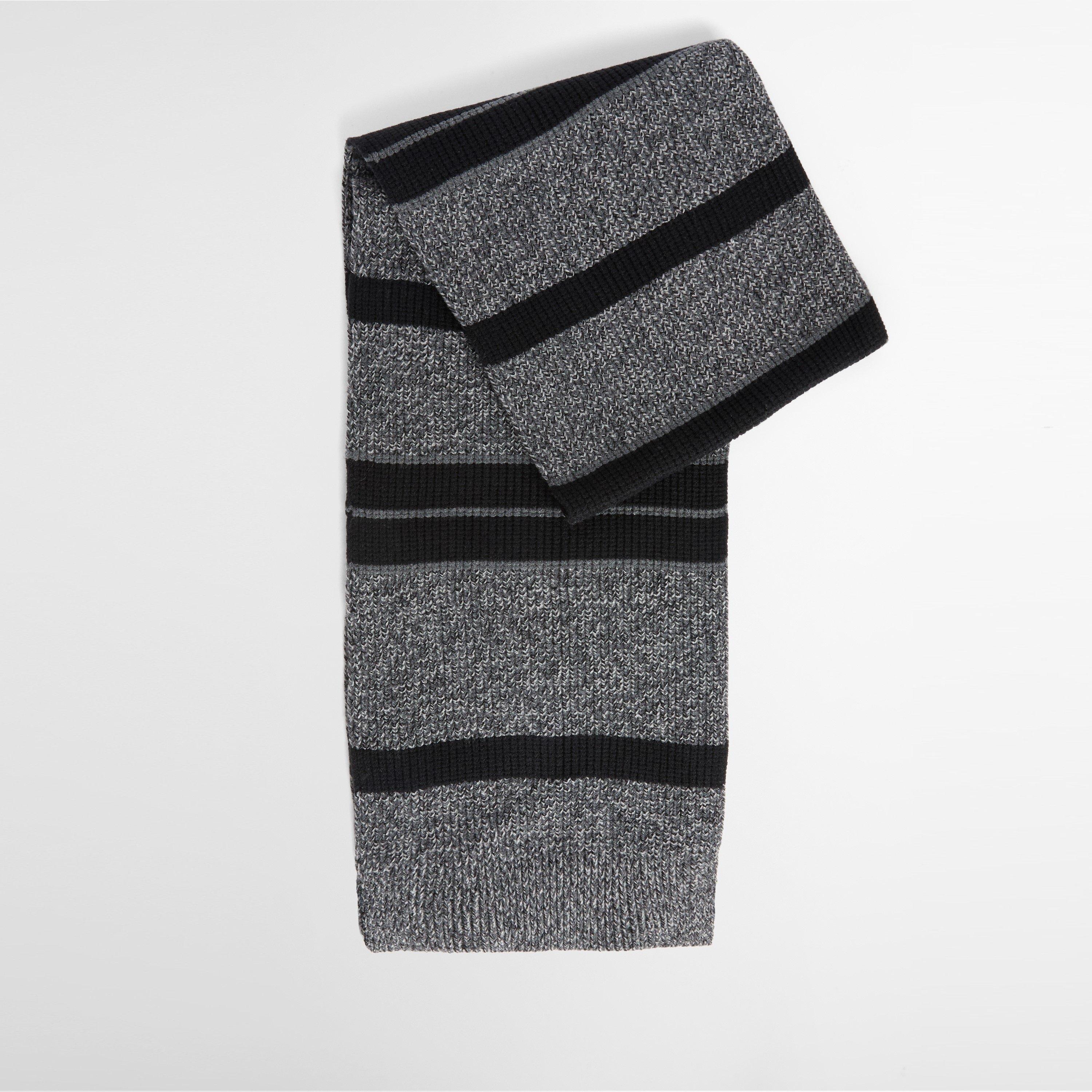 Black/Grey - Barbour International - Boston Beanie & Scarf Gift Set - 3