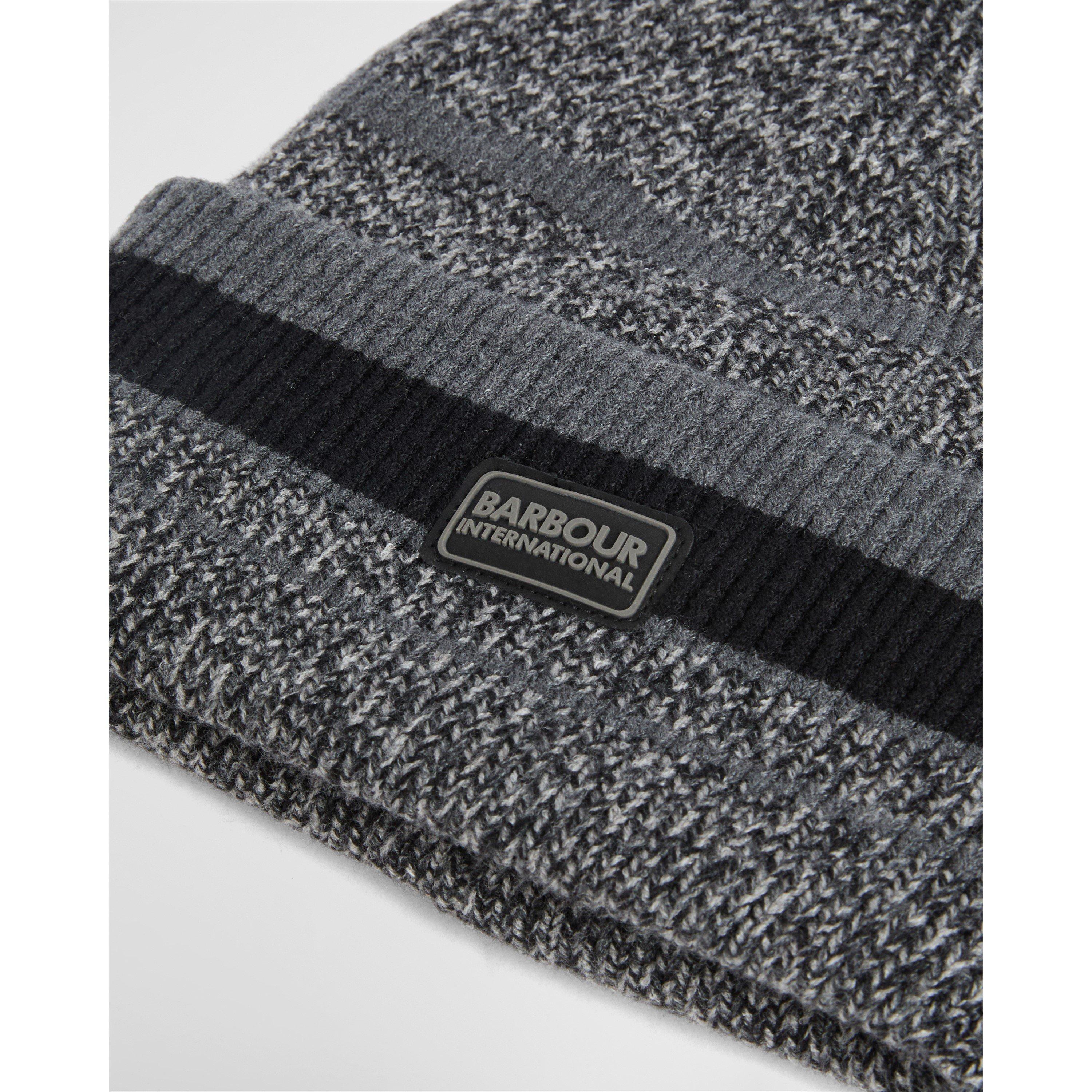 Black/Grey - Barbour International - Boston Beanie & Scarf Gift Set - 4