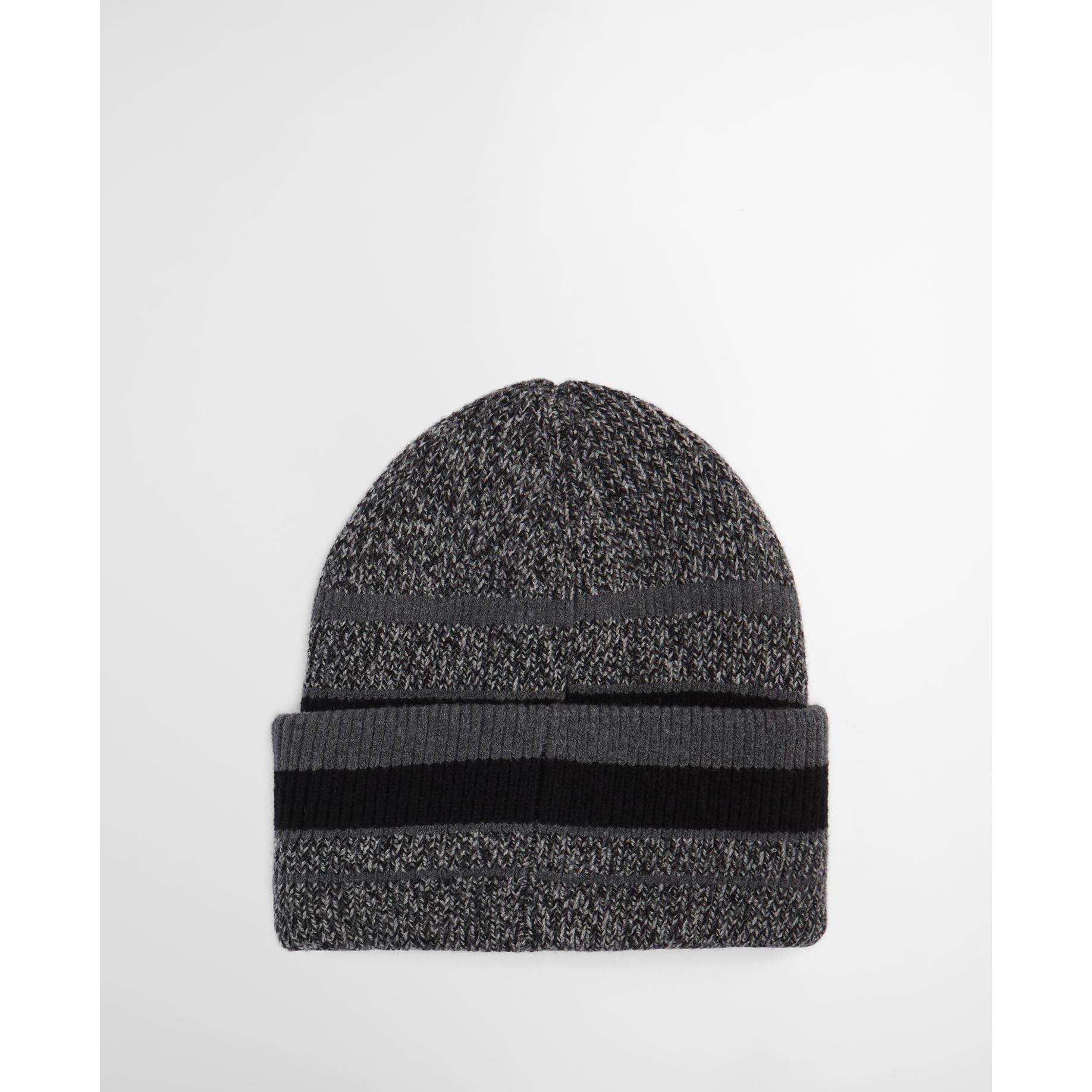 Black/Grey - Barbour International - Boston Beanie & Scarf Gift Set - 3