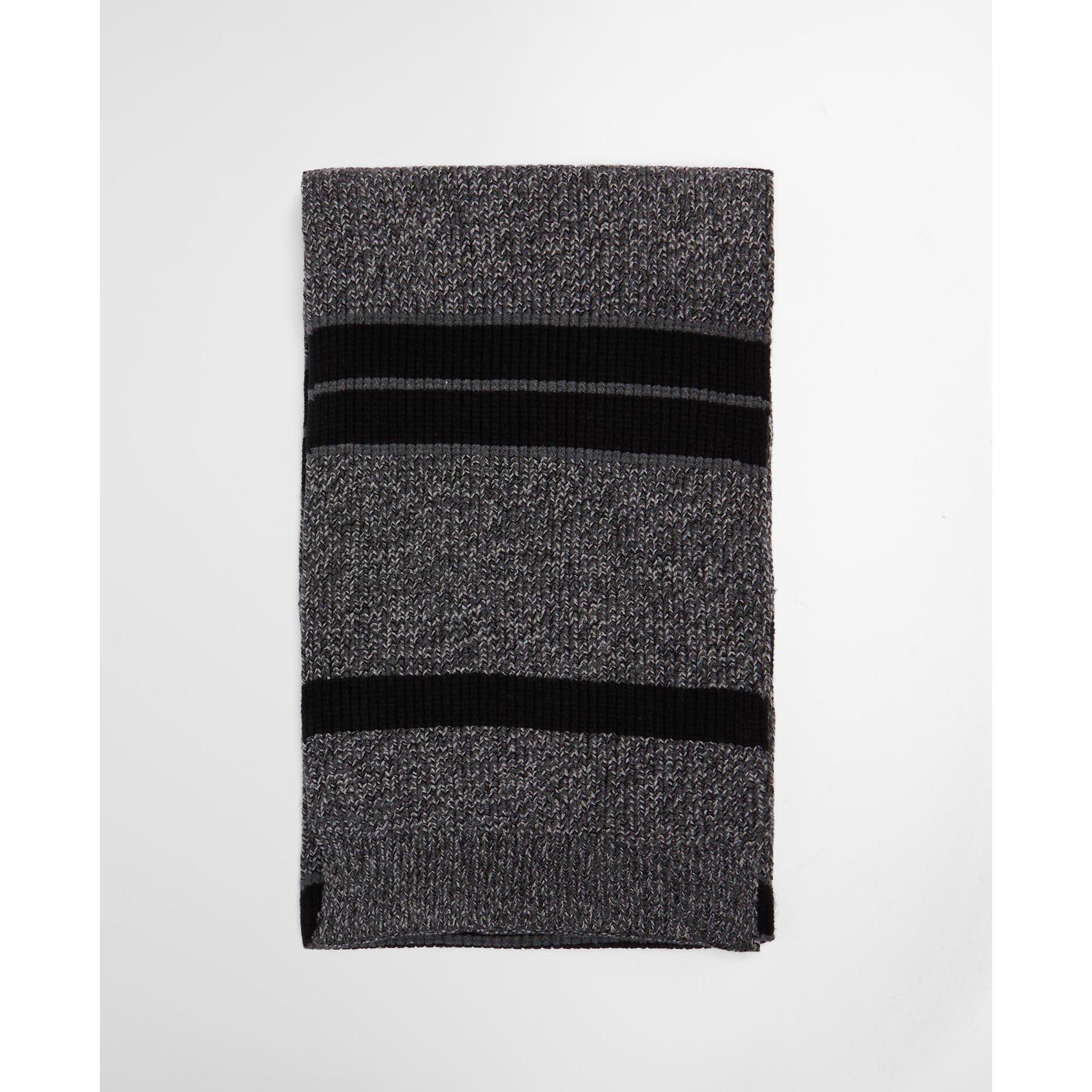 Black/Grey - Barbour International - Boston Beanie & Scarf Gift Set - 6