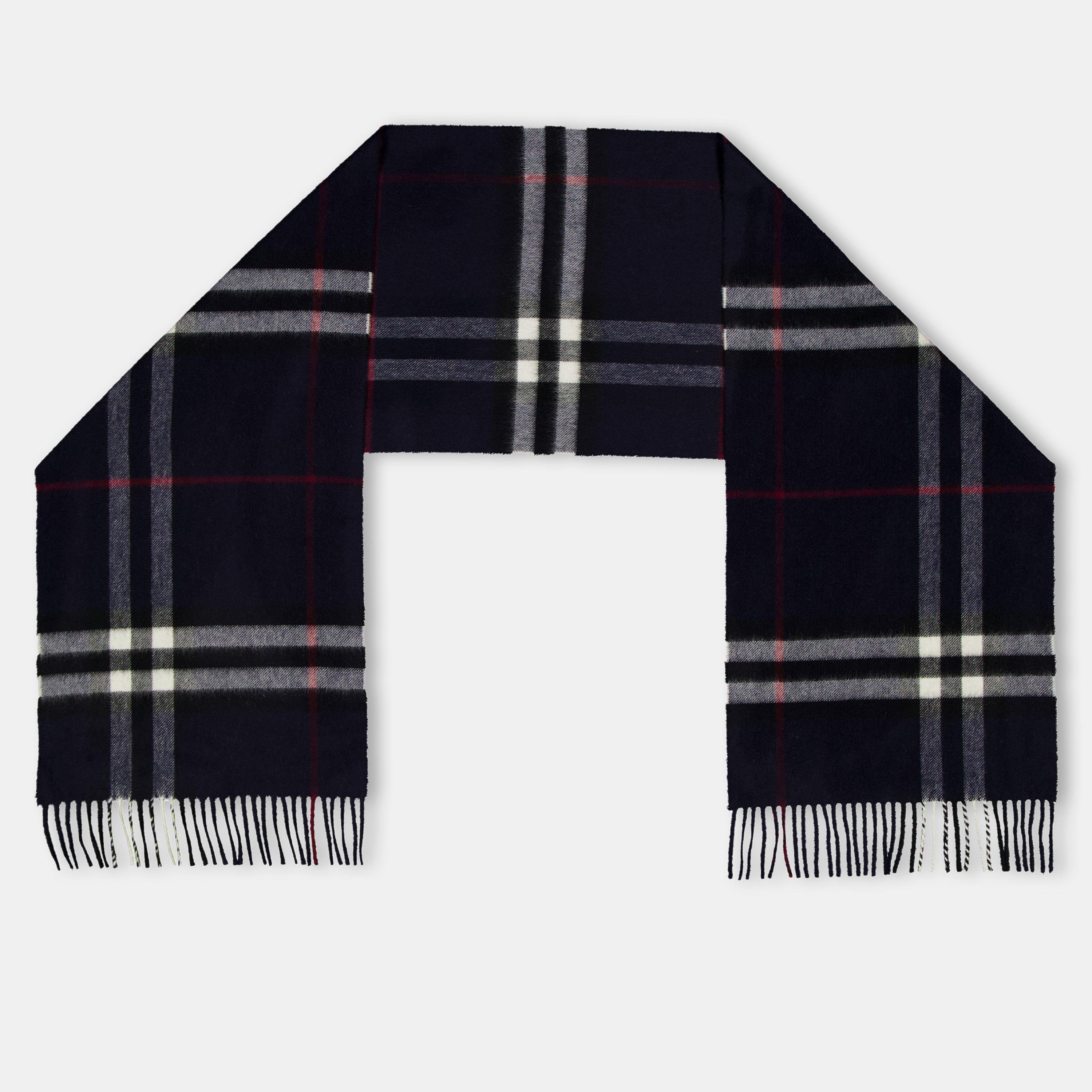 Ink - Burberry - Men's Check Pattern Knitted Scarf - 2