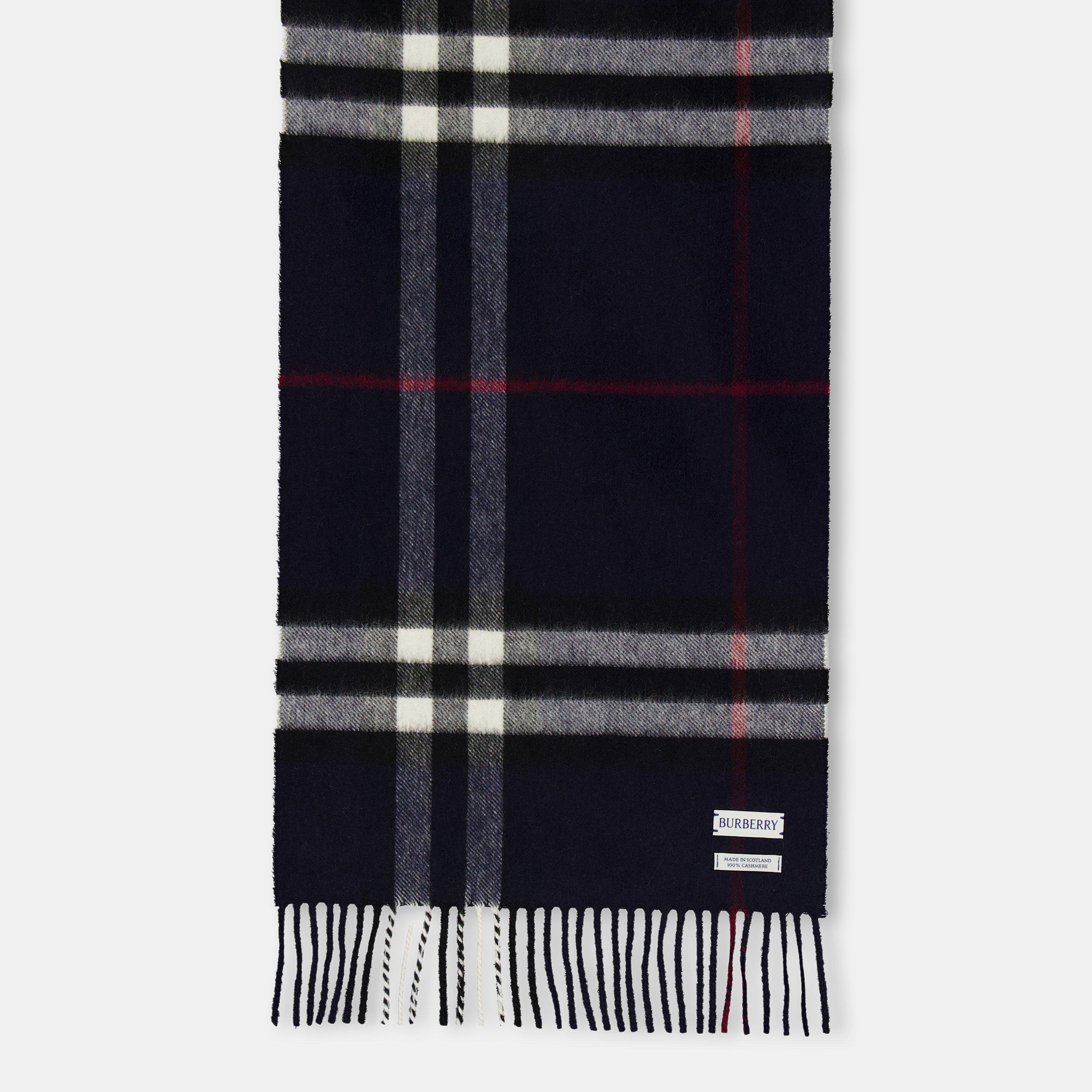 Ink - Burberry - Men's Check Pattern Knitted Scarf - 4