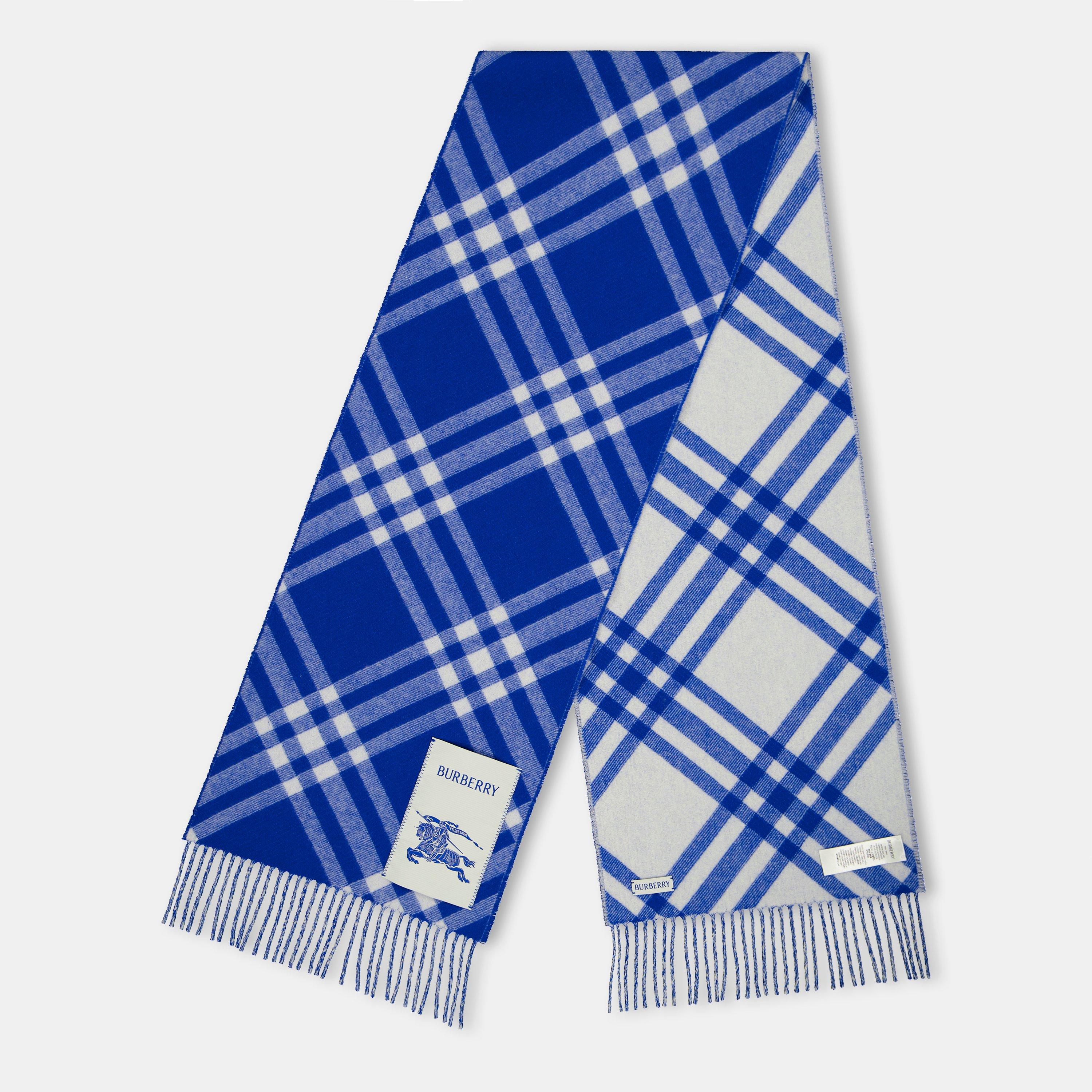 Ink/Blue - Burberry - Men's Knitted Scarf - 1